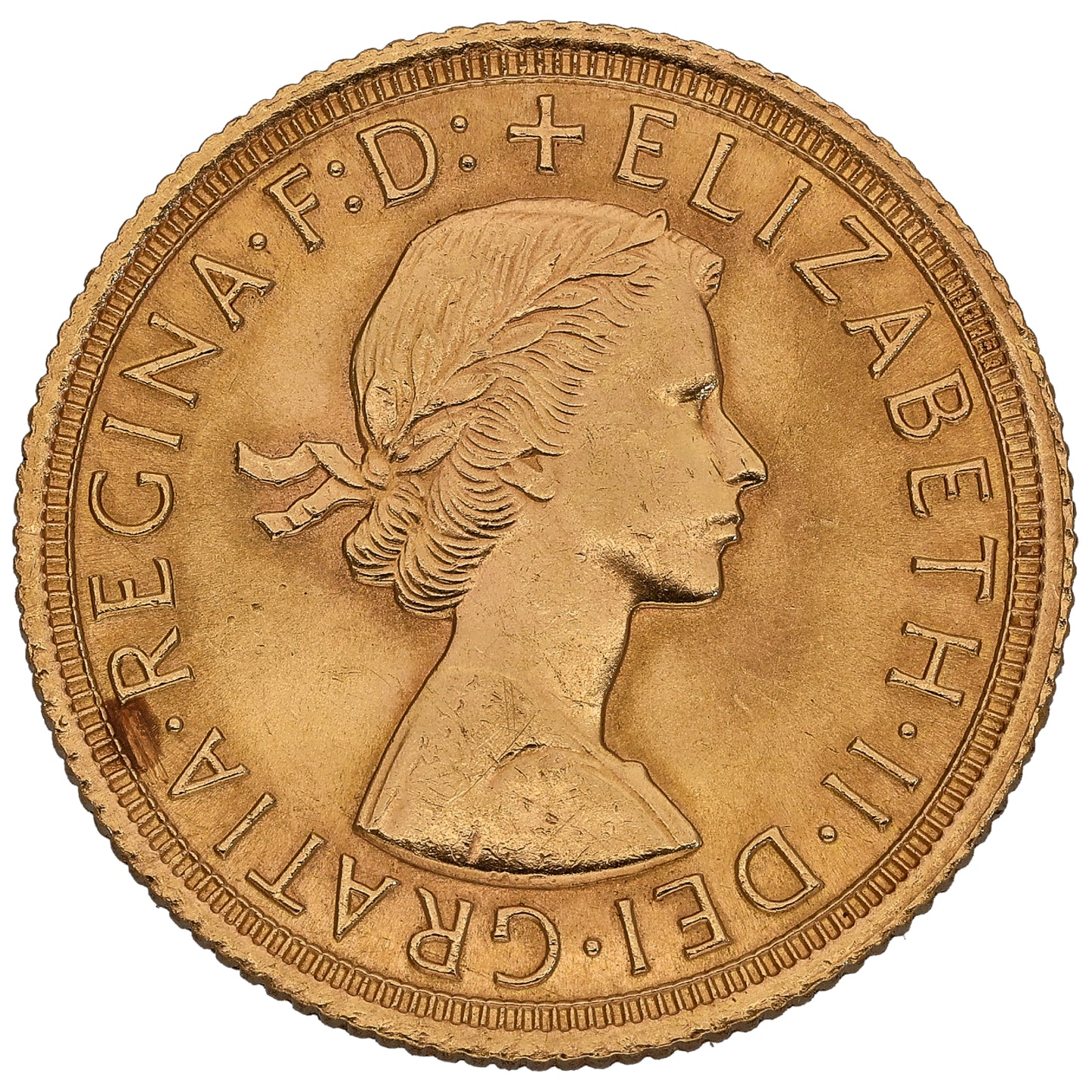 22ct Gold Queen Elizabeth II Full Sovereign Coin 1964