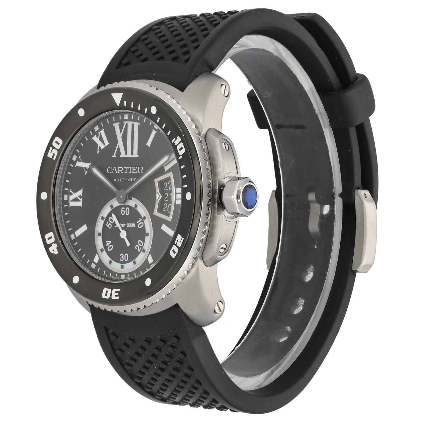 Cartier Calibre De Cartier W7100056 42mm Stainless Steel Watch