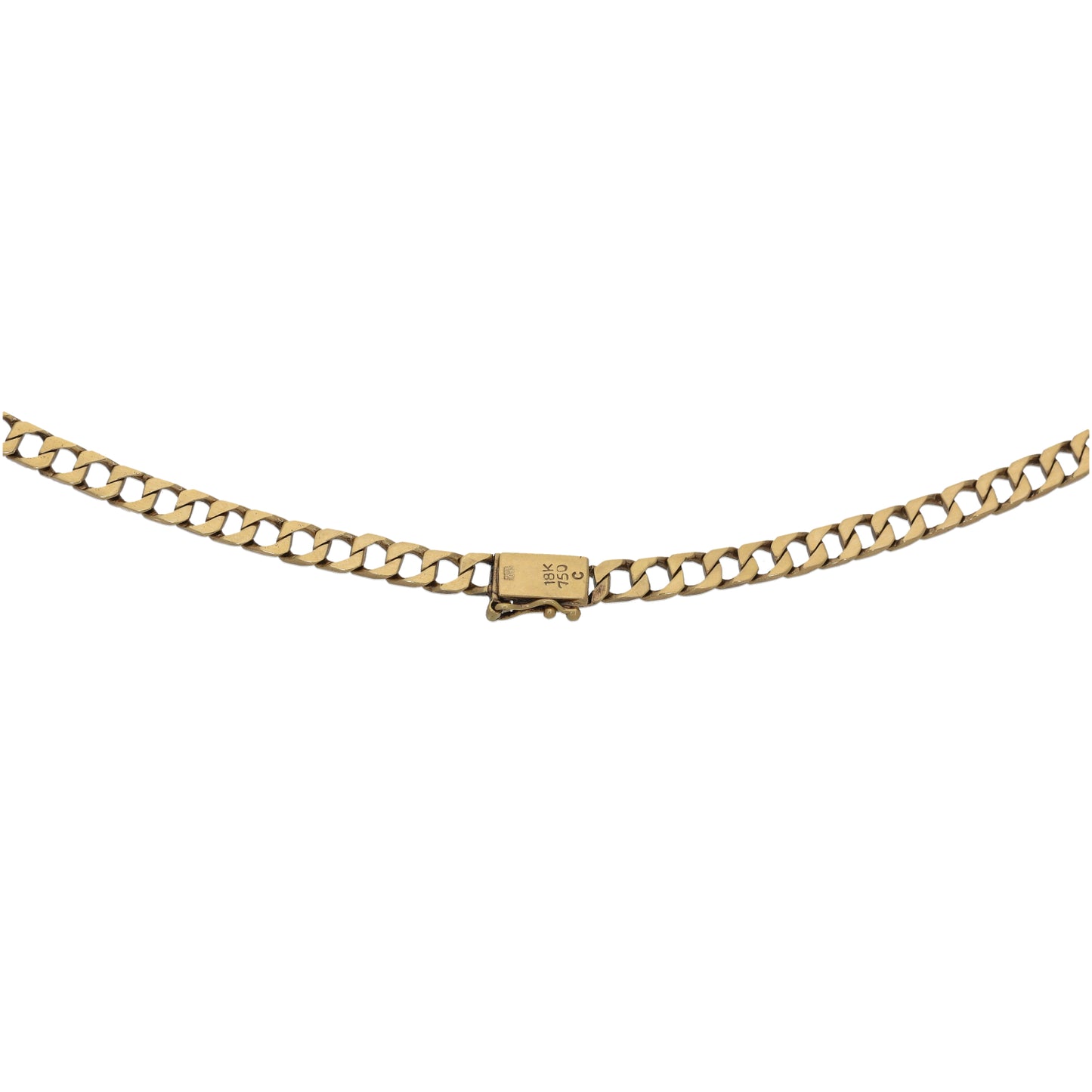 18ct Gold 0.43ct Diamond Fancy Necklace 20"