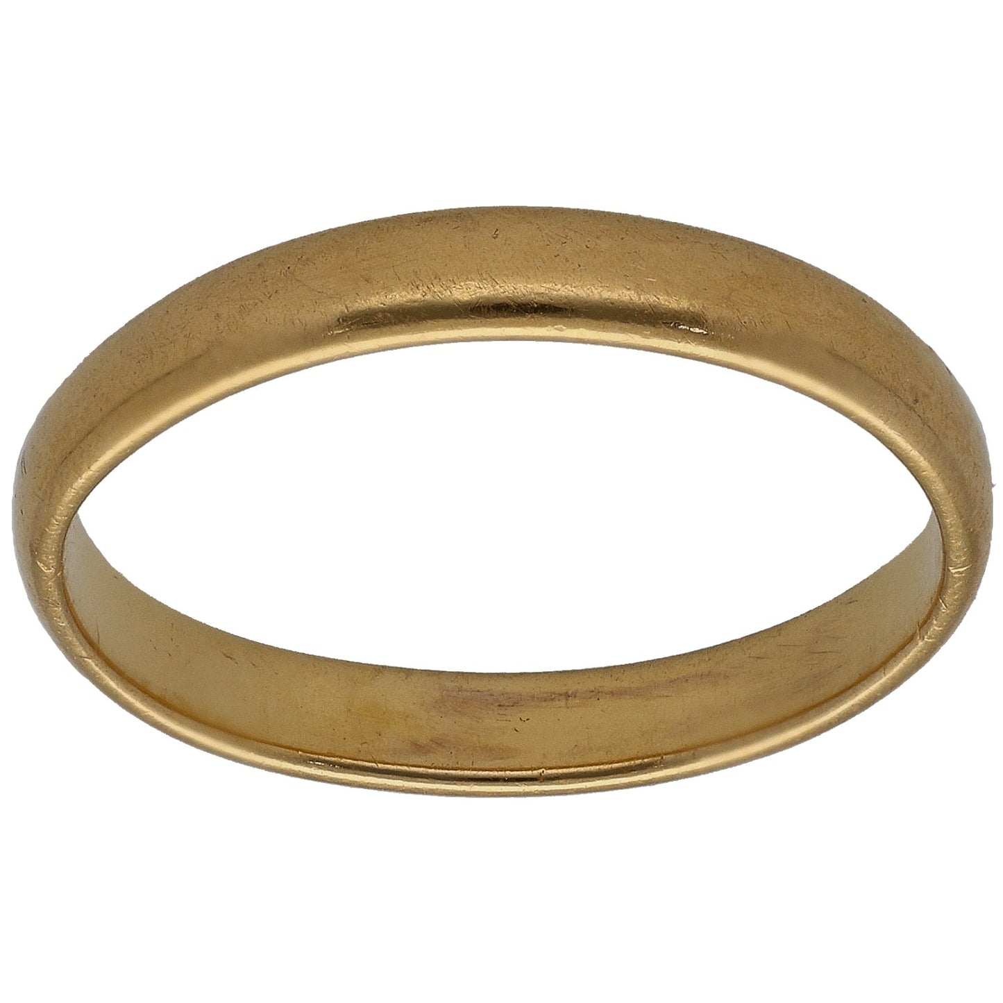 22ct Gold Plain Wedding Ring Size N