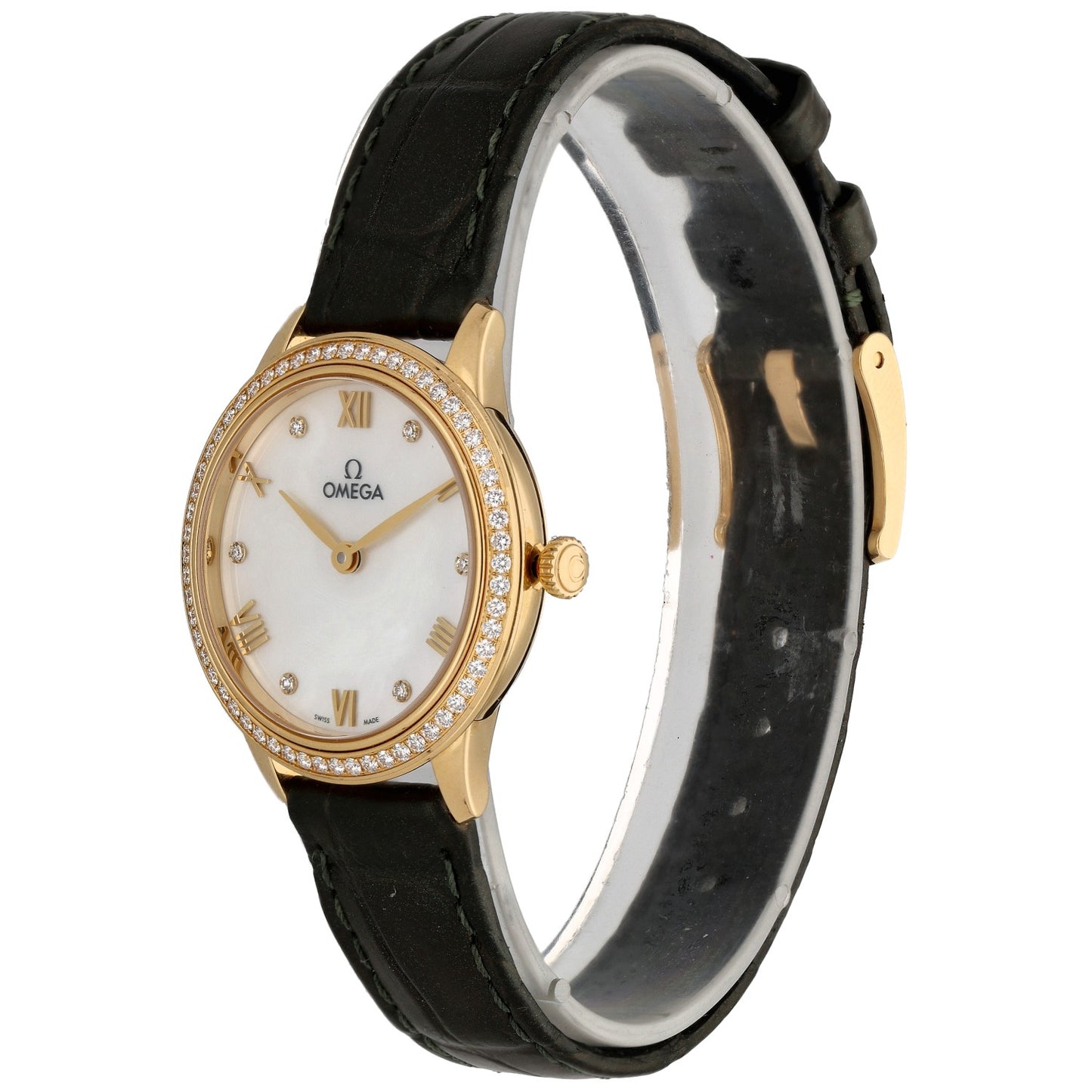 Omega De Ville Prestige 434.58.28.60.55.002 27.5mm Gold Watch