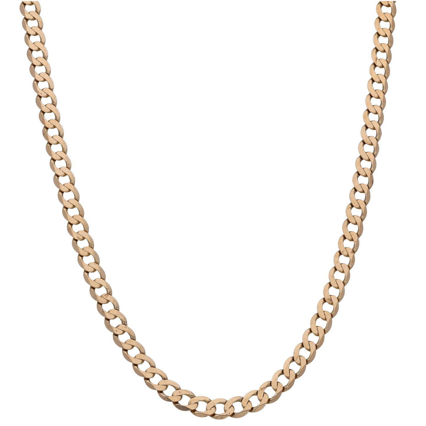 9ct Gold Curb Chain 18"