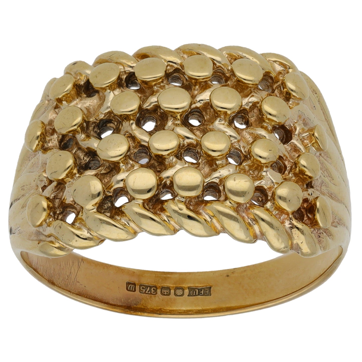 9ct Gold Keeper Ring Size W