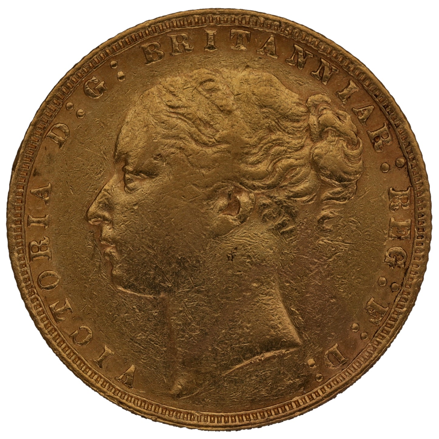 22ct Gold Queen Victoria Full Sovereign Coin 1876