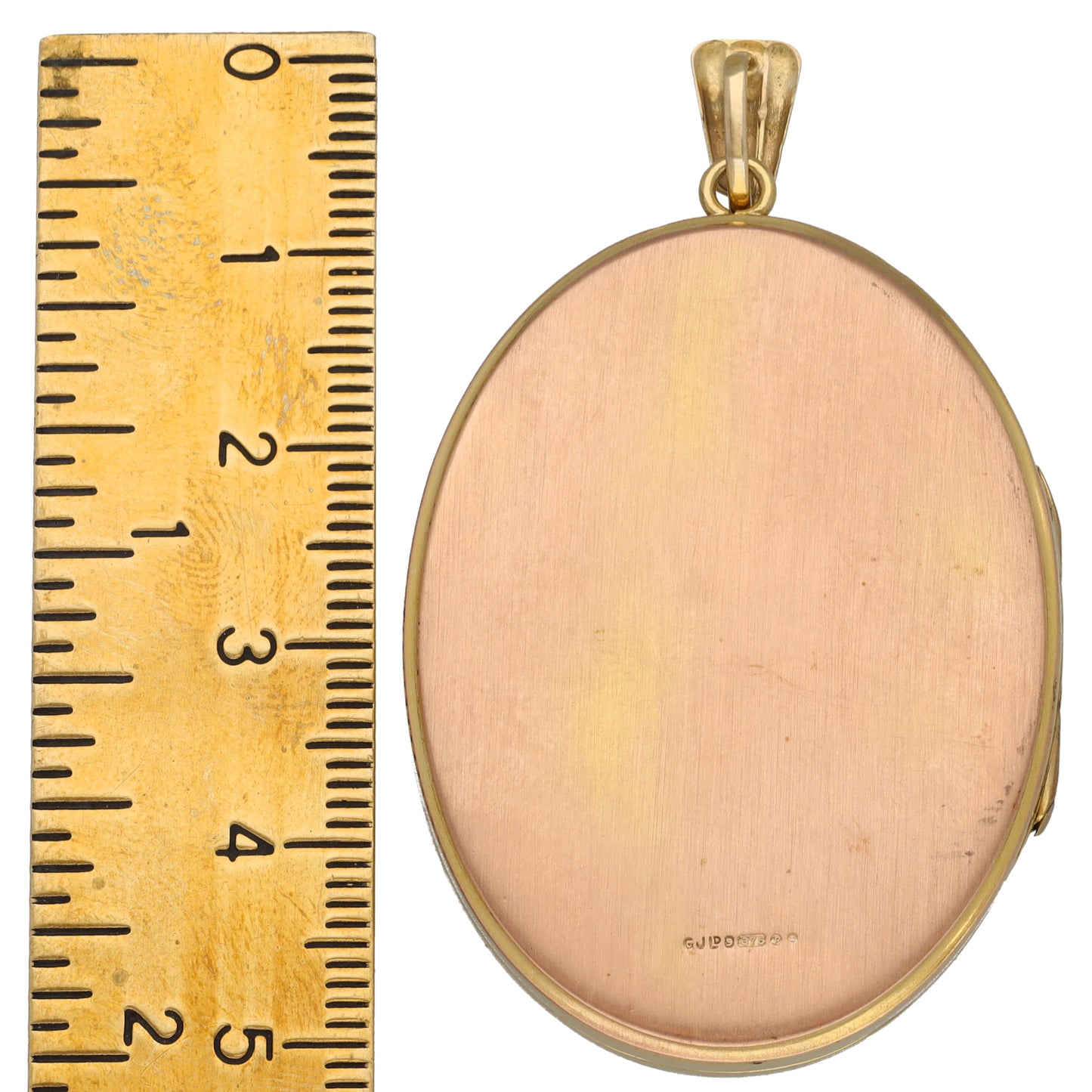 9ct Gold Patterned Locket Pendant