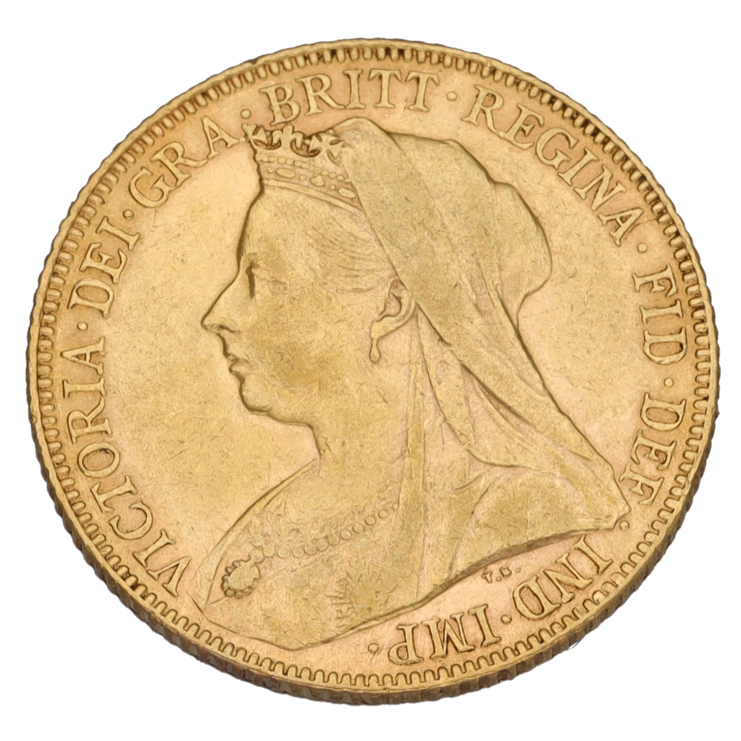 22ct Gold Queen Victoria Full Sovereign Coin 1900