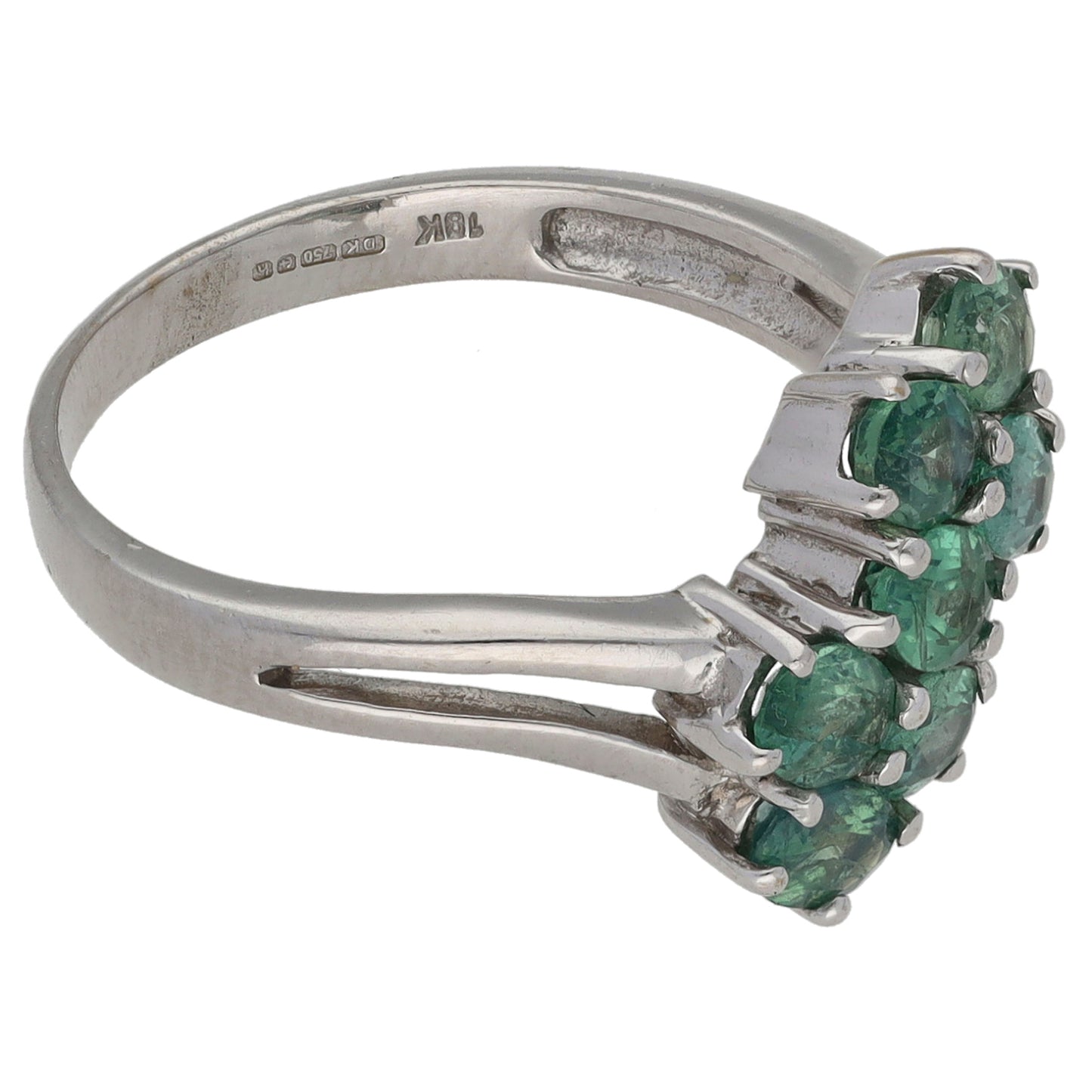 18ct White Gold Chrysoberyl Dress/Cocktail Ring Size N