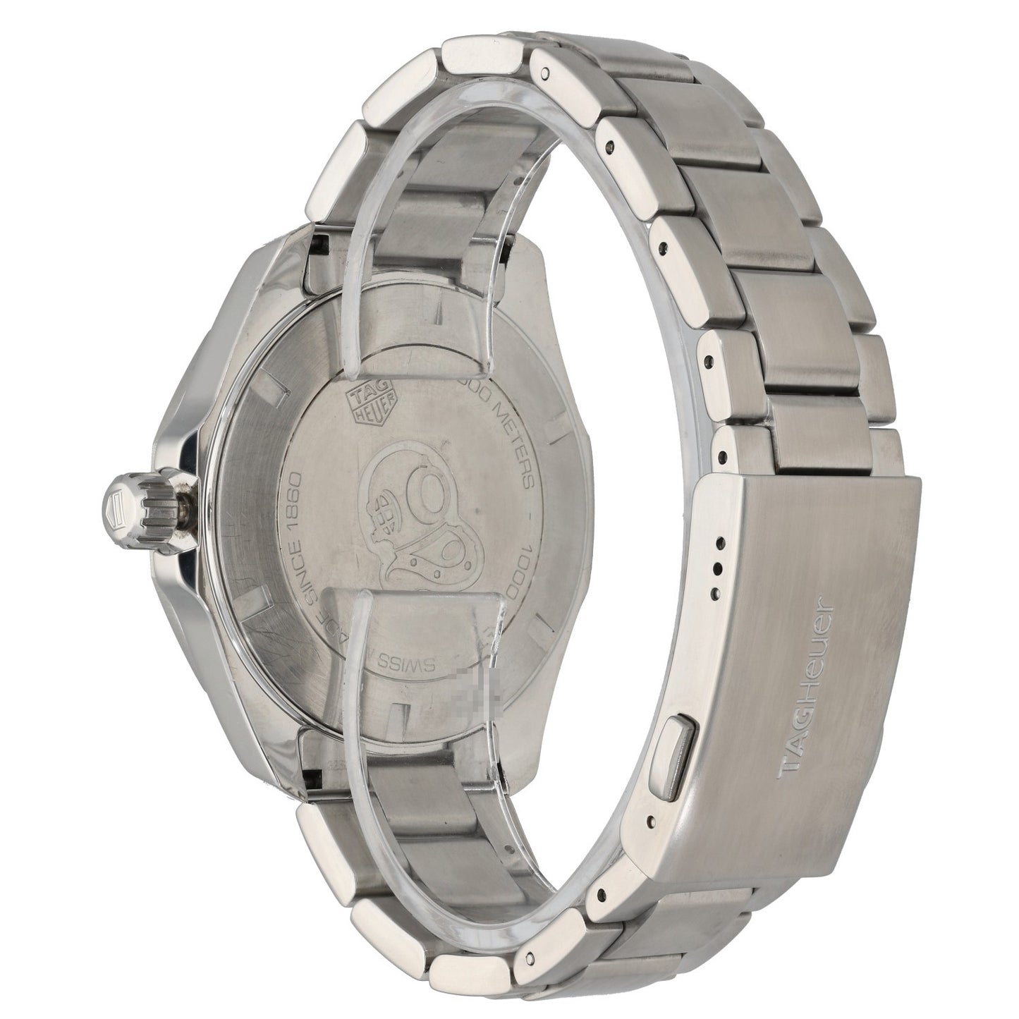 Tag Heuer Aquaracer WAY101A, black dial, stainless steel, link bracelet