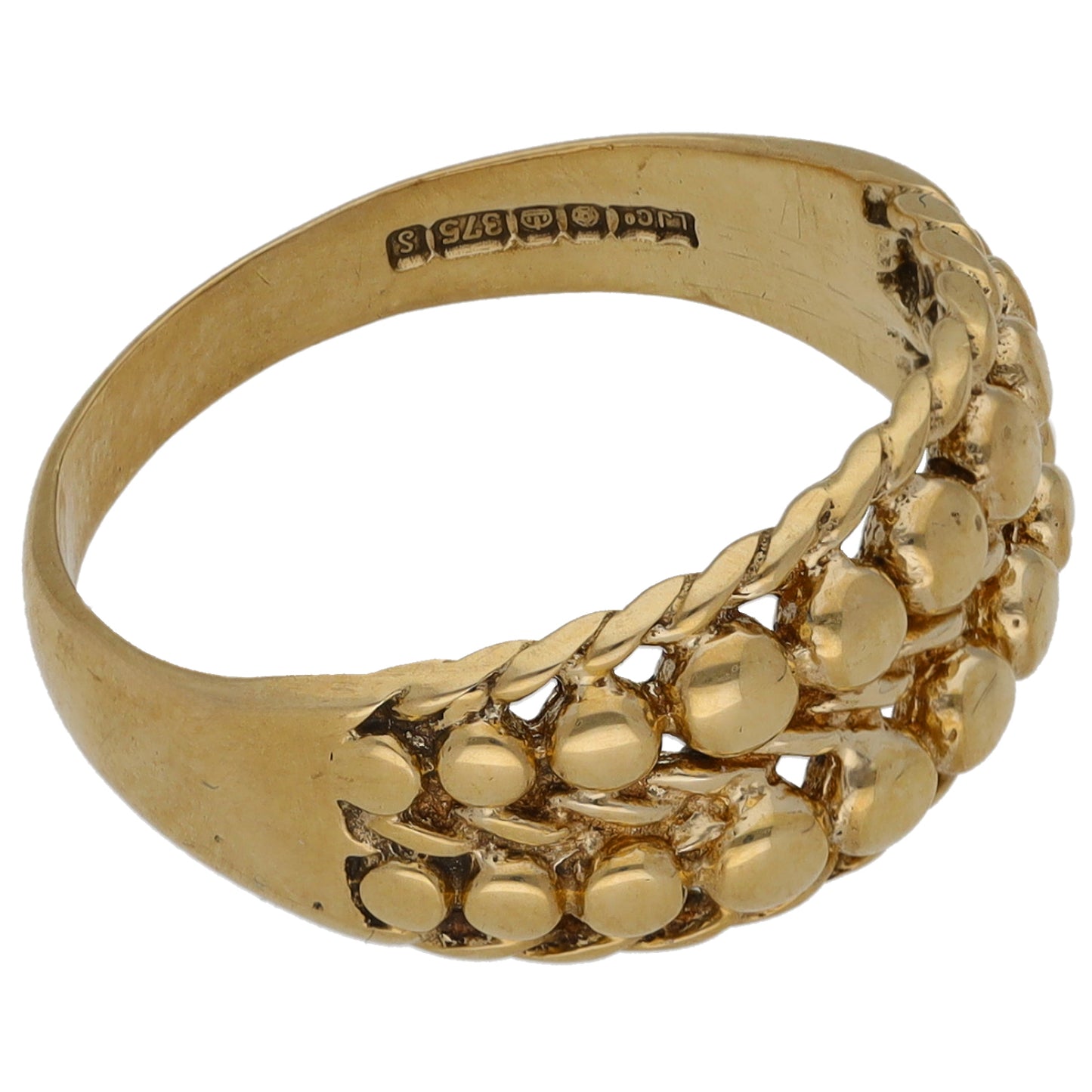 9ct Gold Keeper Ring Size M