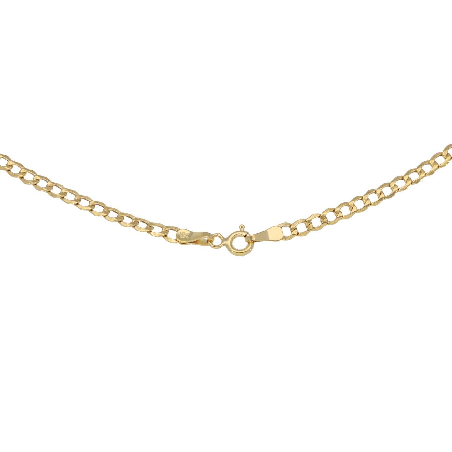 New 9ct Gold Curb Chain 22''
