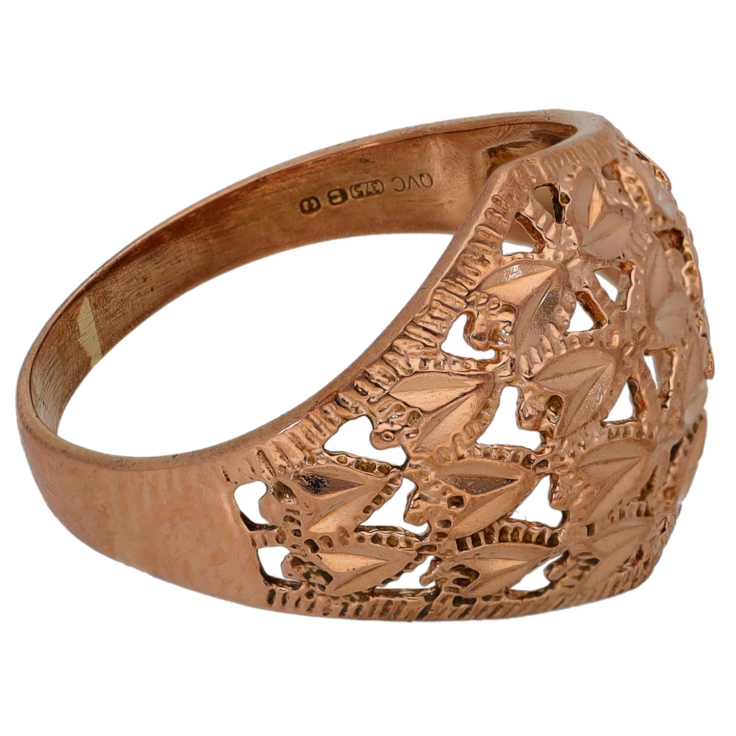 9ct Rose Gold Alternative Ring Size K