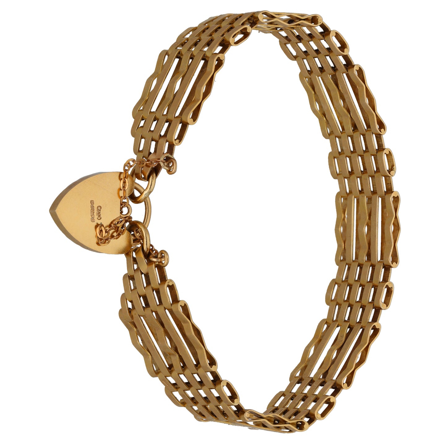9ct Gold Gate Bracelet