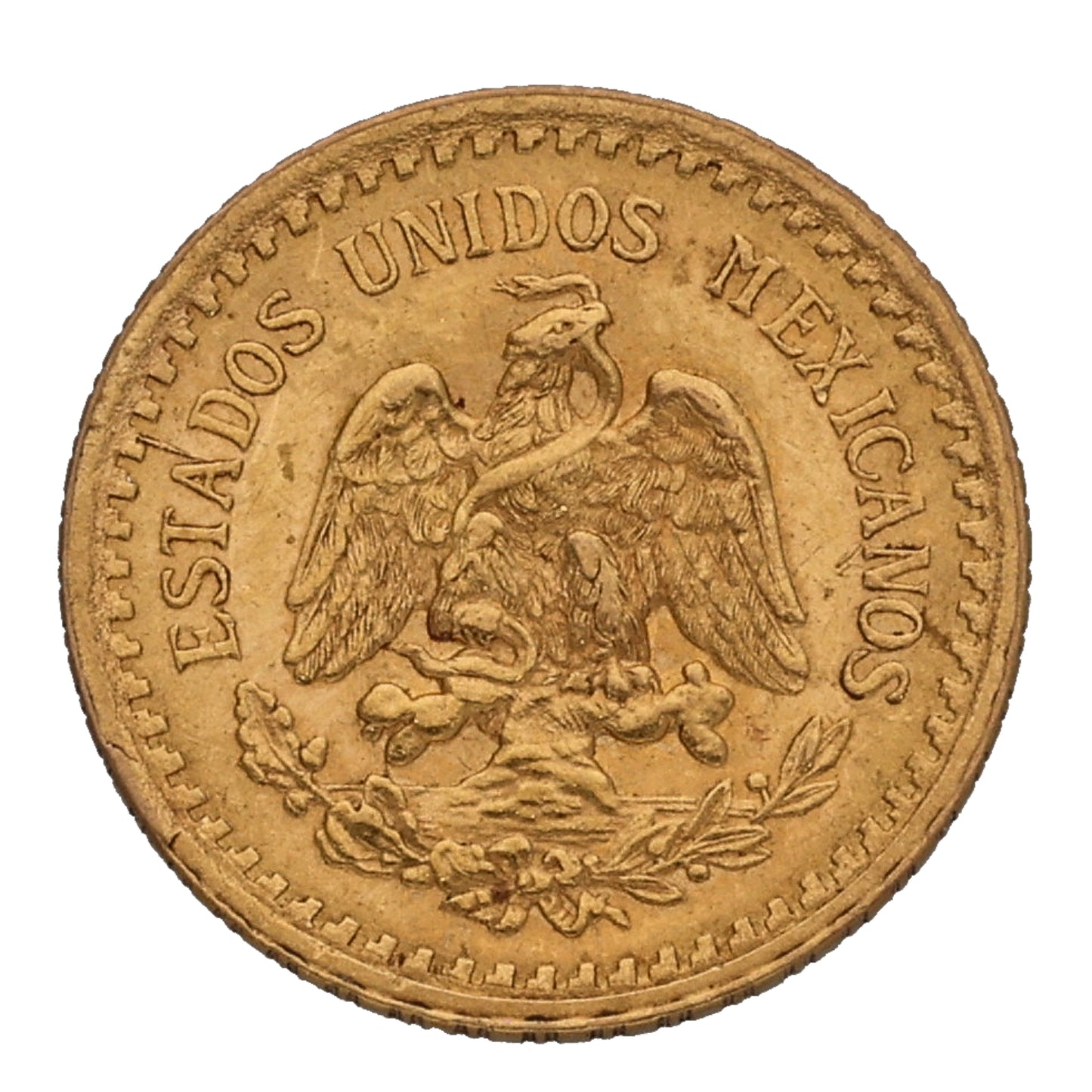 22ct Gold Mexican 2 1/2 Pesos Coin 1918
