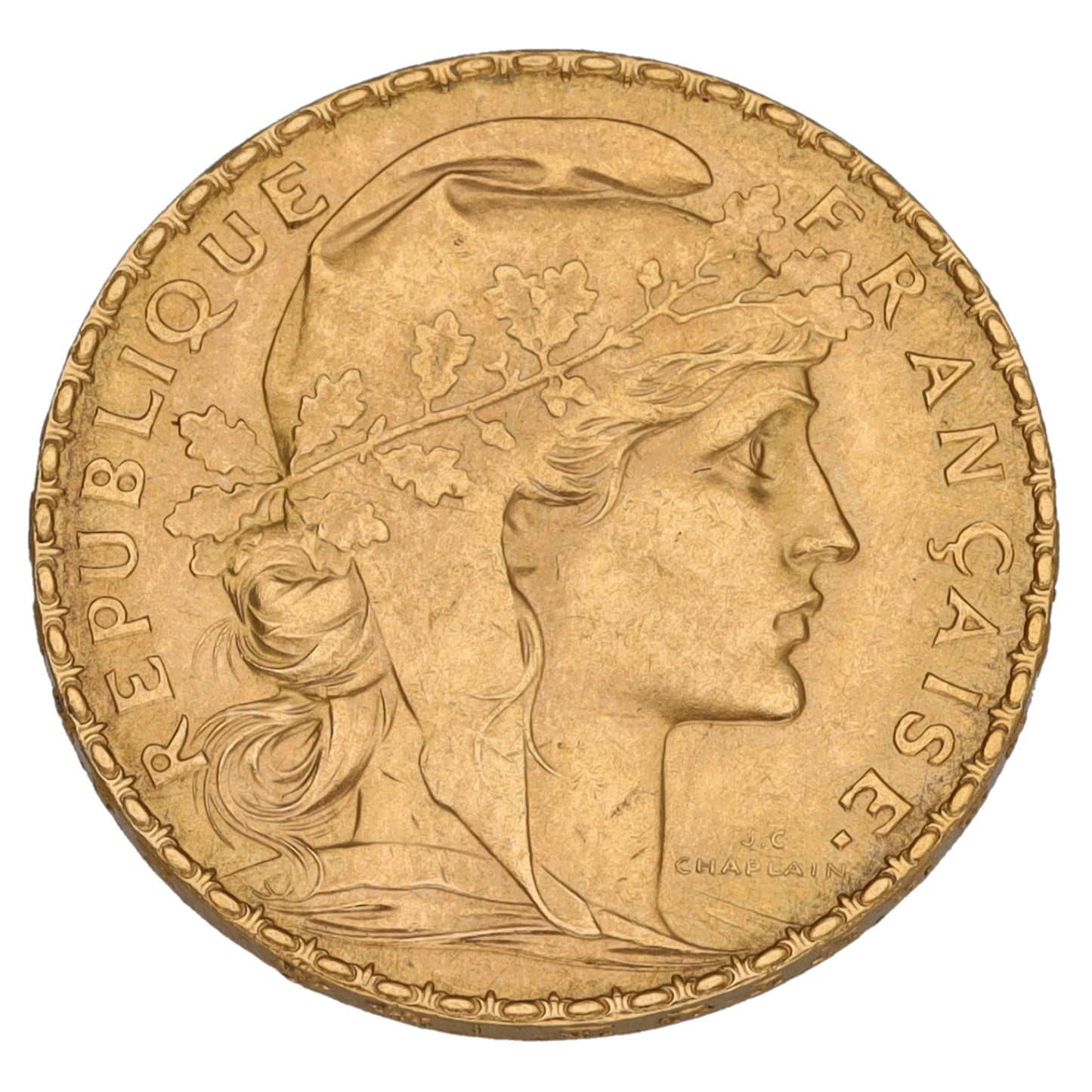 22ct Gold French 20 Francs Coin 1912