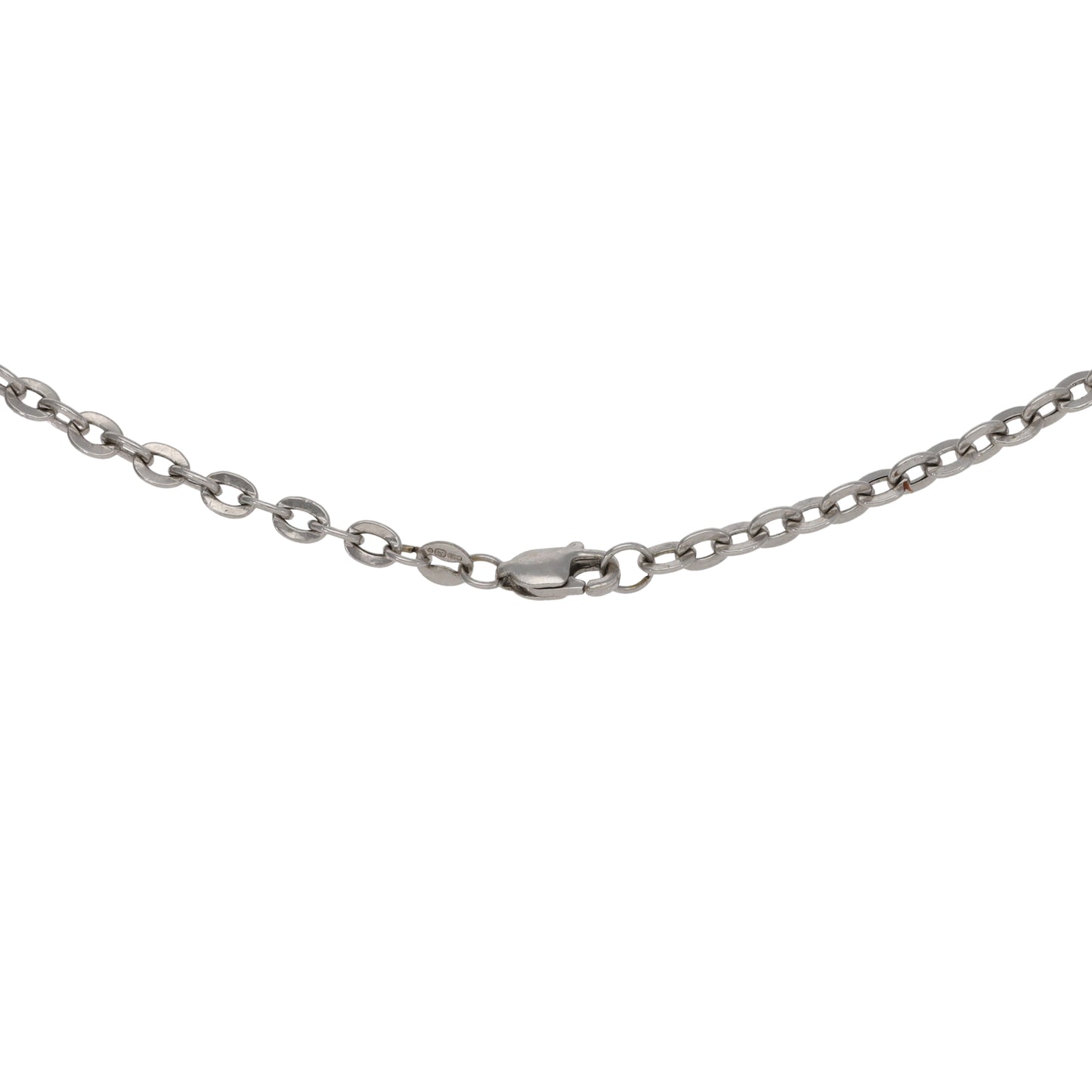 9ct White Gold Cubic Zirconia Fancy Necklace 18"