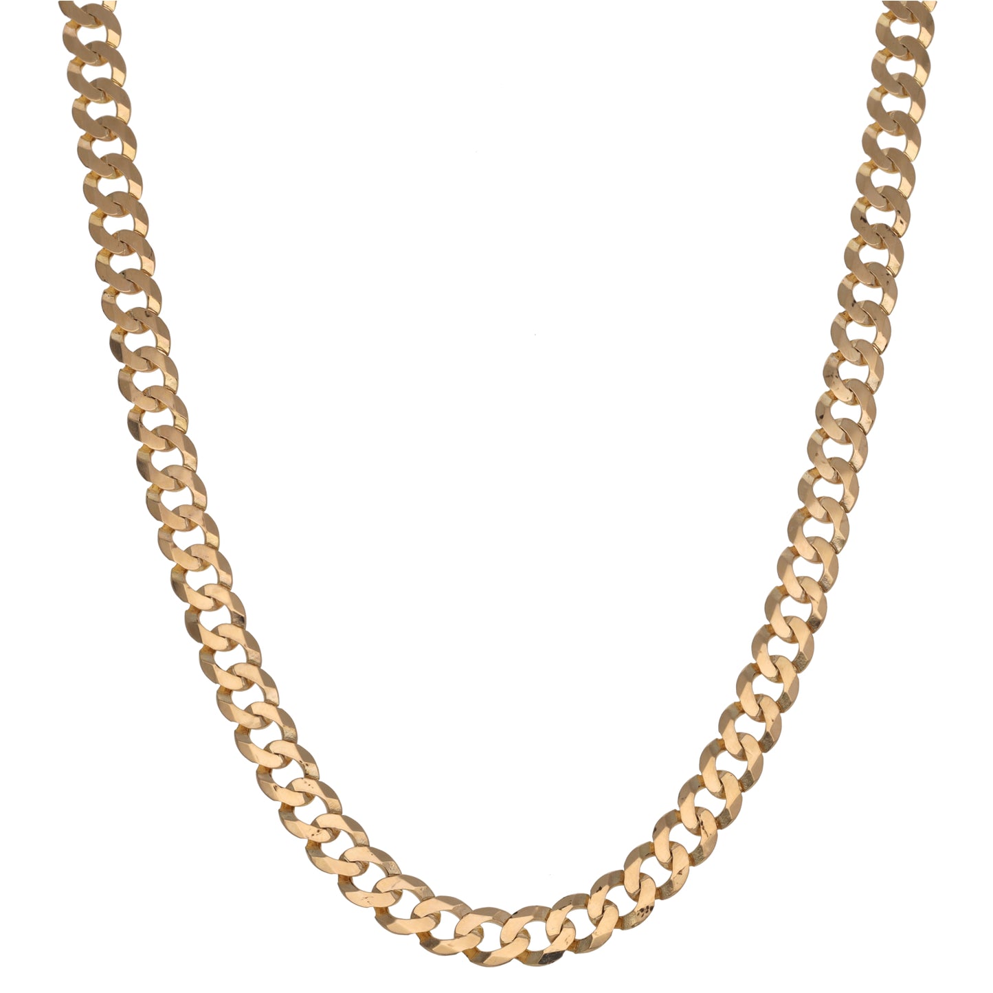 9ct Gold Curb Chain 18"