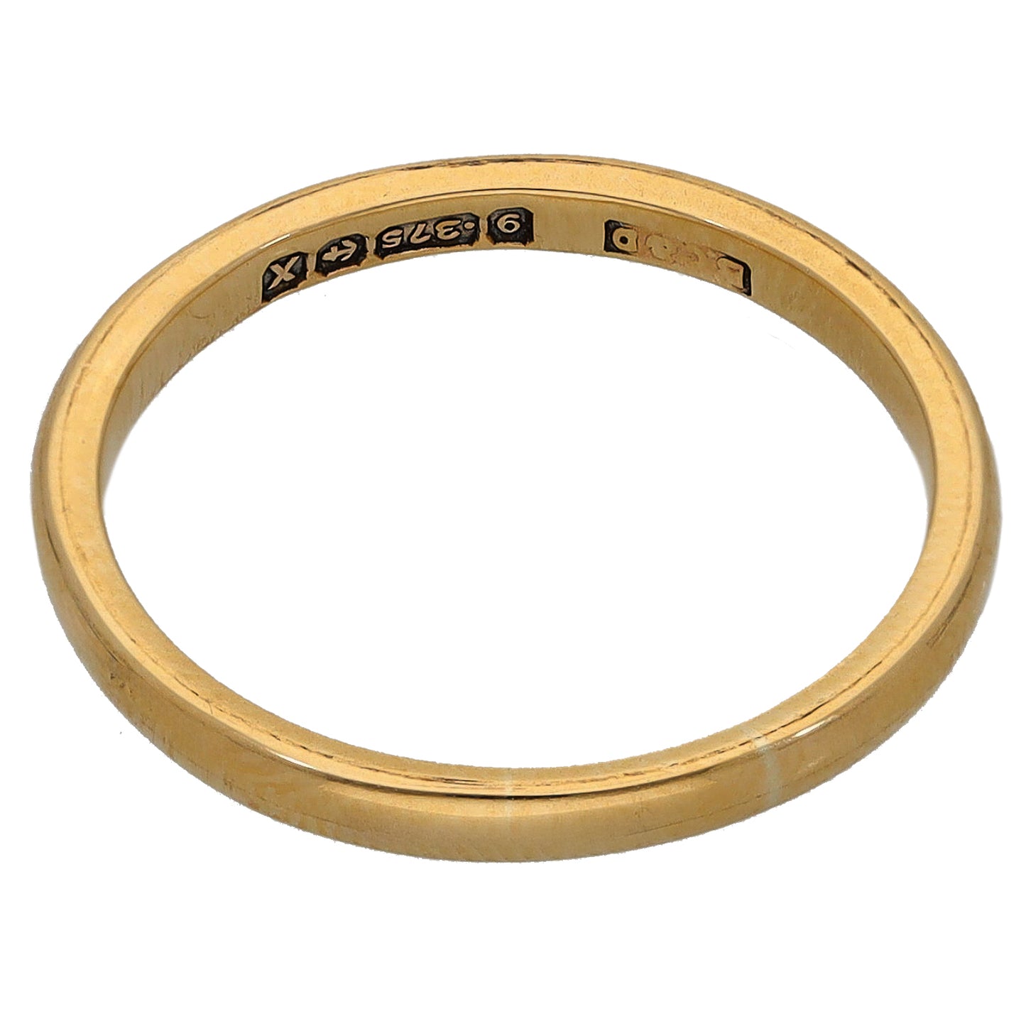 9ct Gold Plain Wedding Ring Size K
