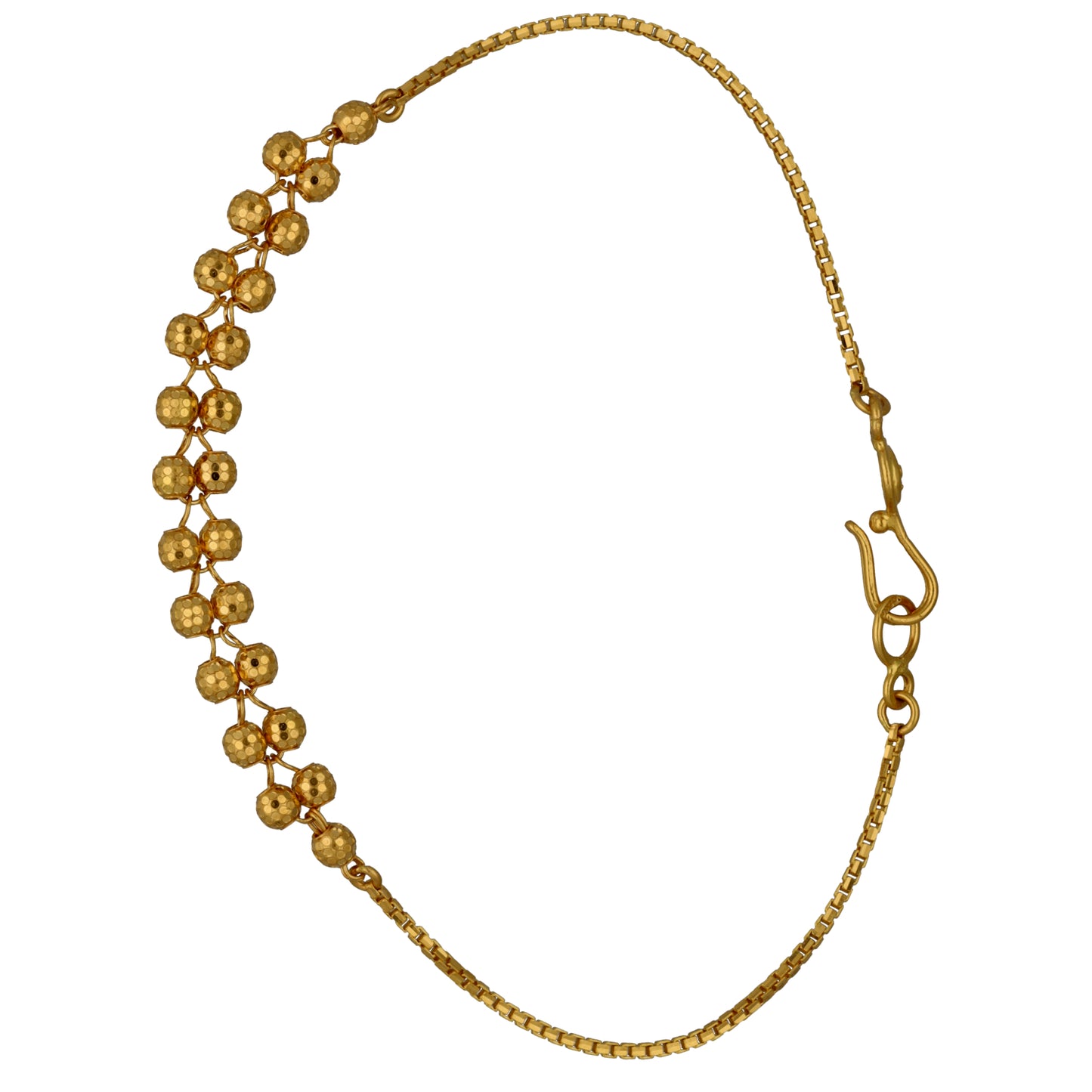 New 22ct Gold Fancy Cluster Bead Bracelet