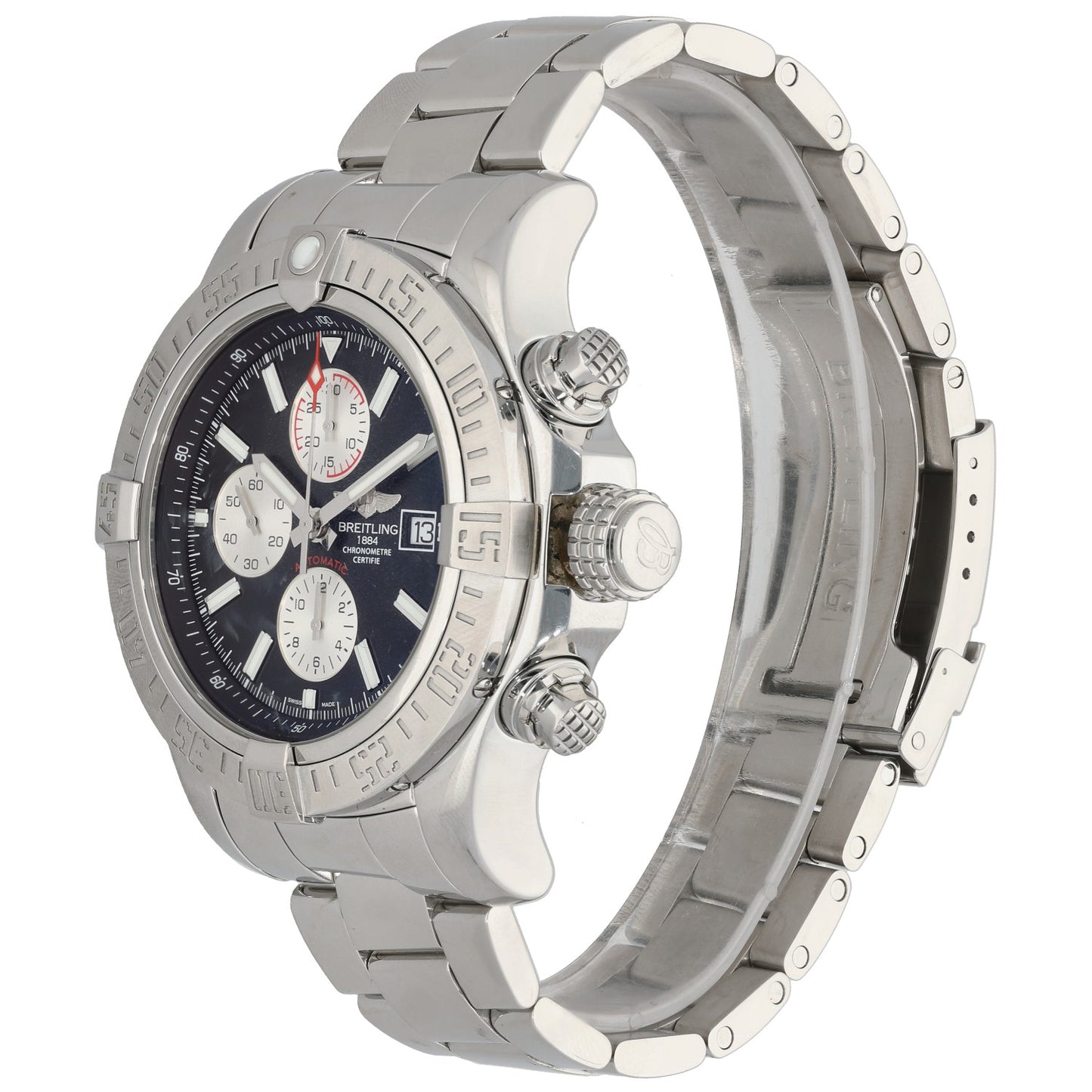 Breitling Super Avenger II A13371 48mm Stainless Steel Watch