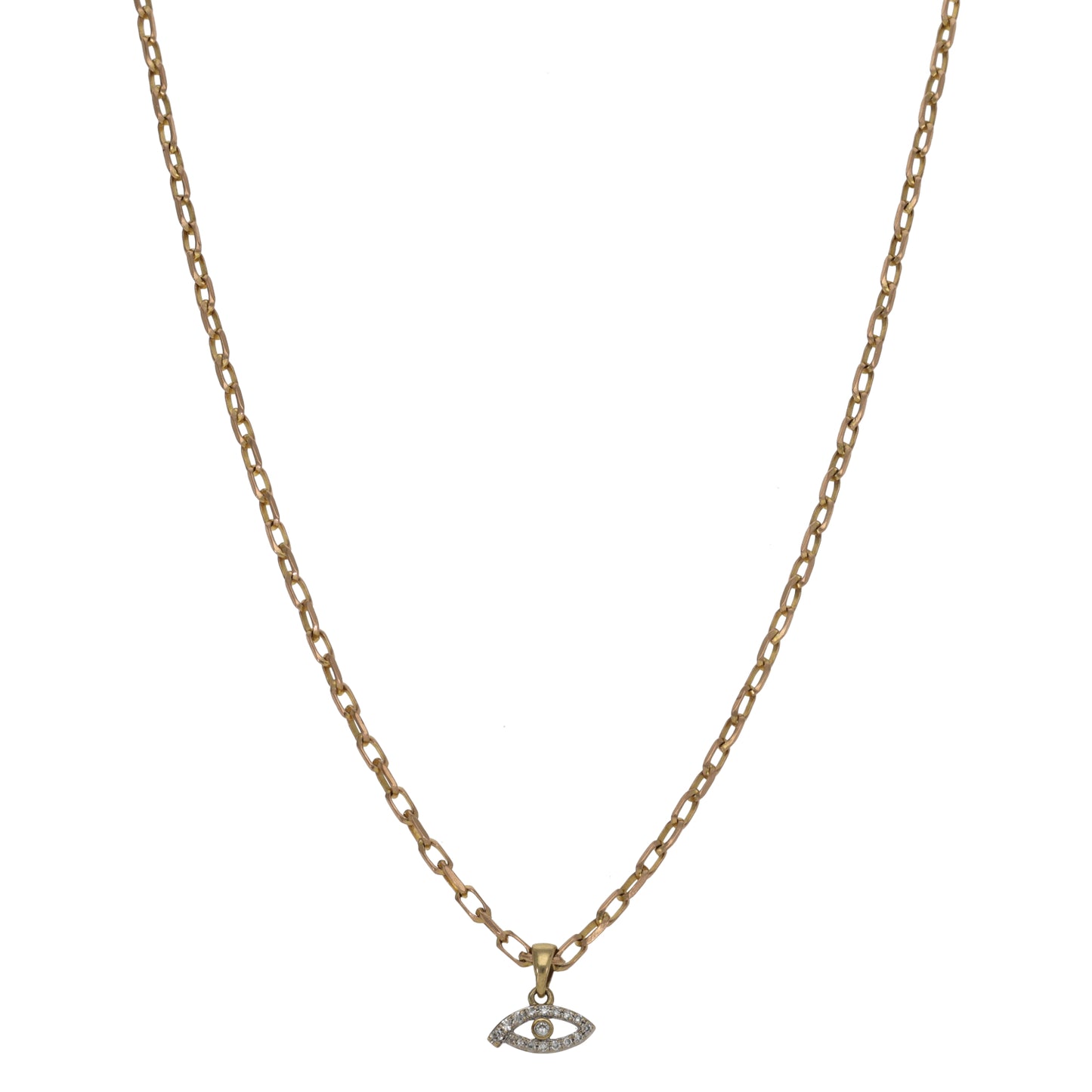 9ct Gold 0.095ct Diamond Alternative Pendant With Chain