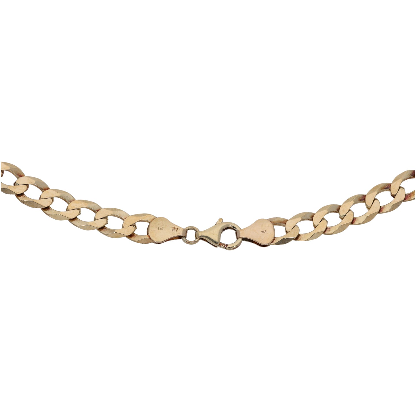 9ct Gold Curb Chain 26"