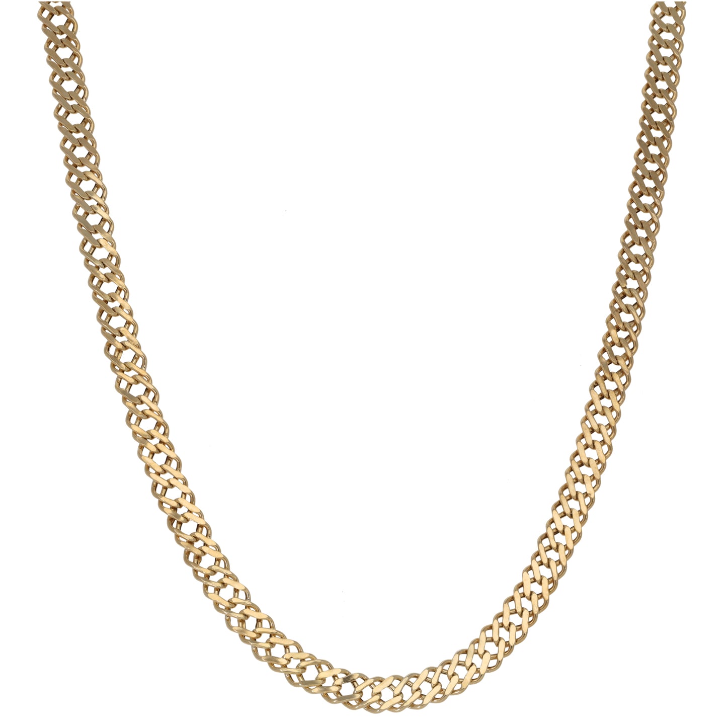 9ct Gold Double Curb Chain 20"