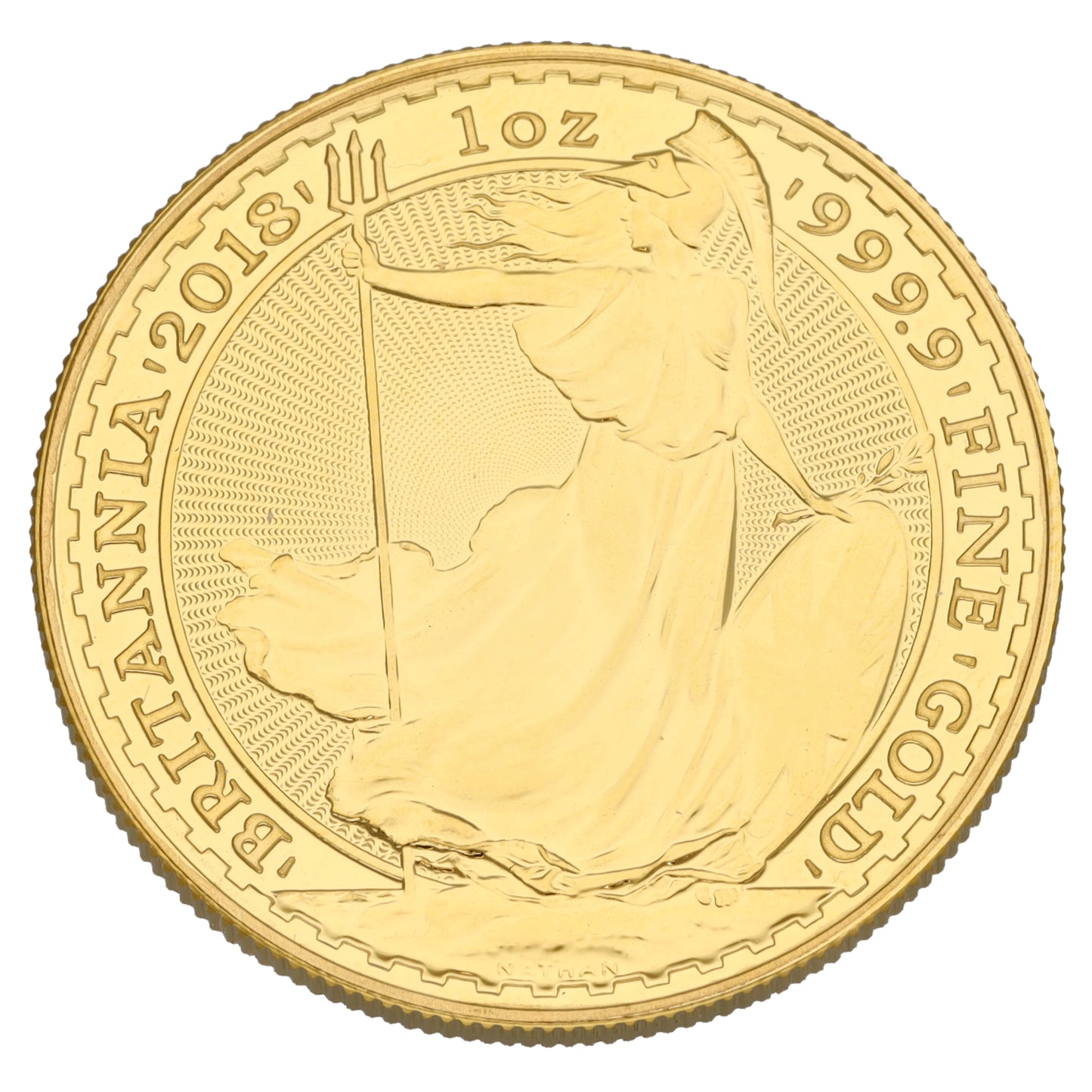24ct Gold Queen Elizabeth II 1 OZ Britannia Coin 2018