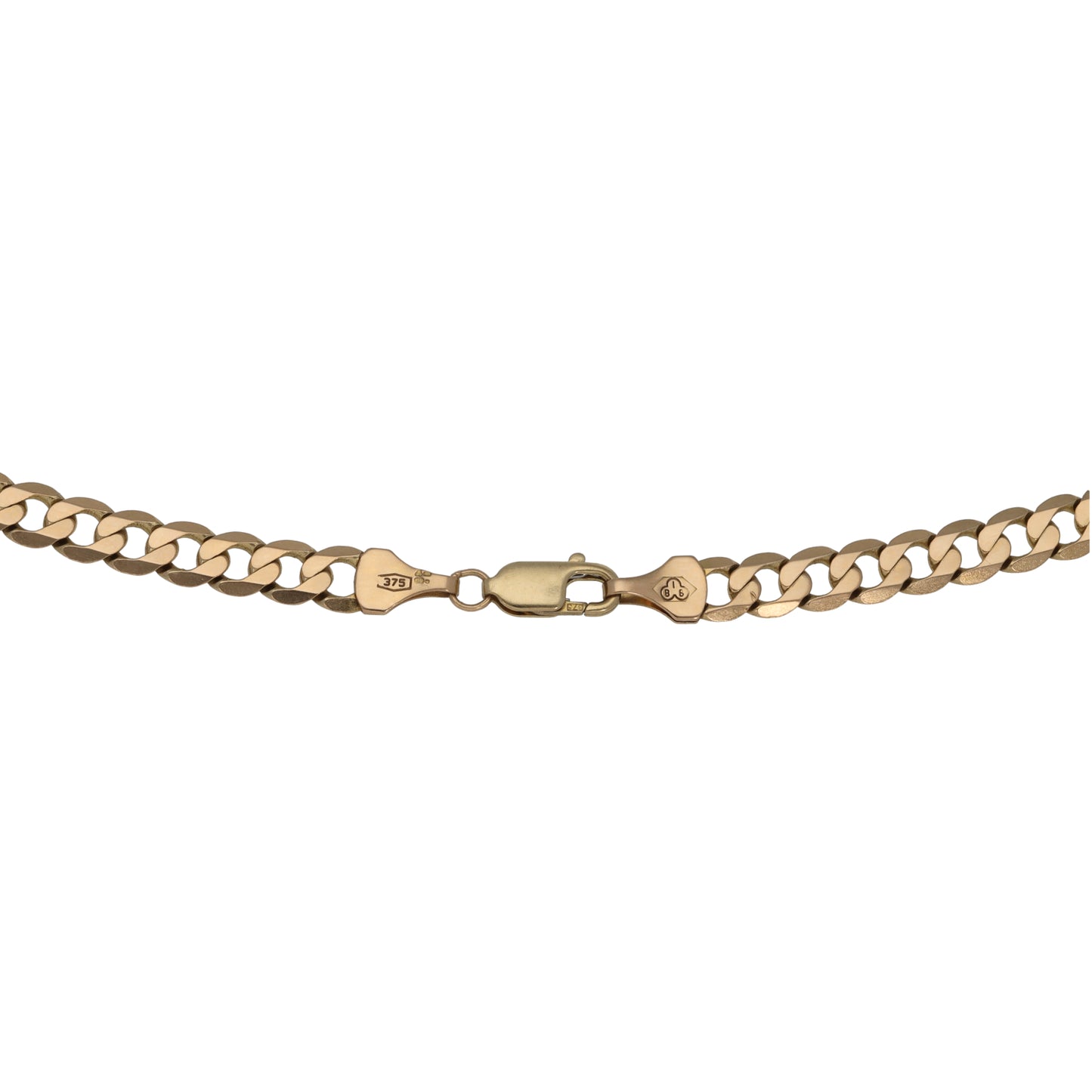 9ct Gold Curb Chain 18"