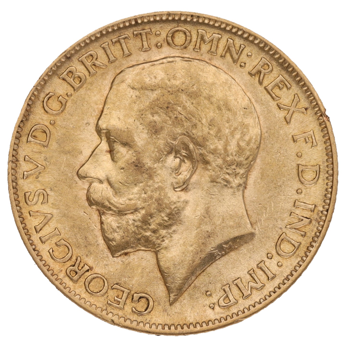 22ct Gold King George V Full Sovereign Coin 1912