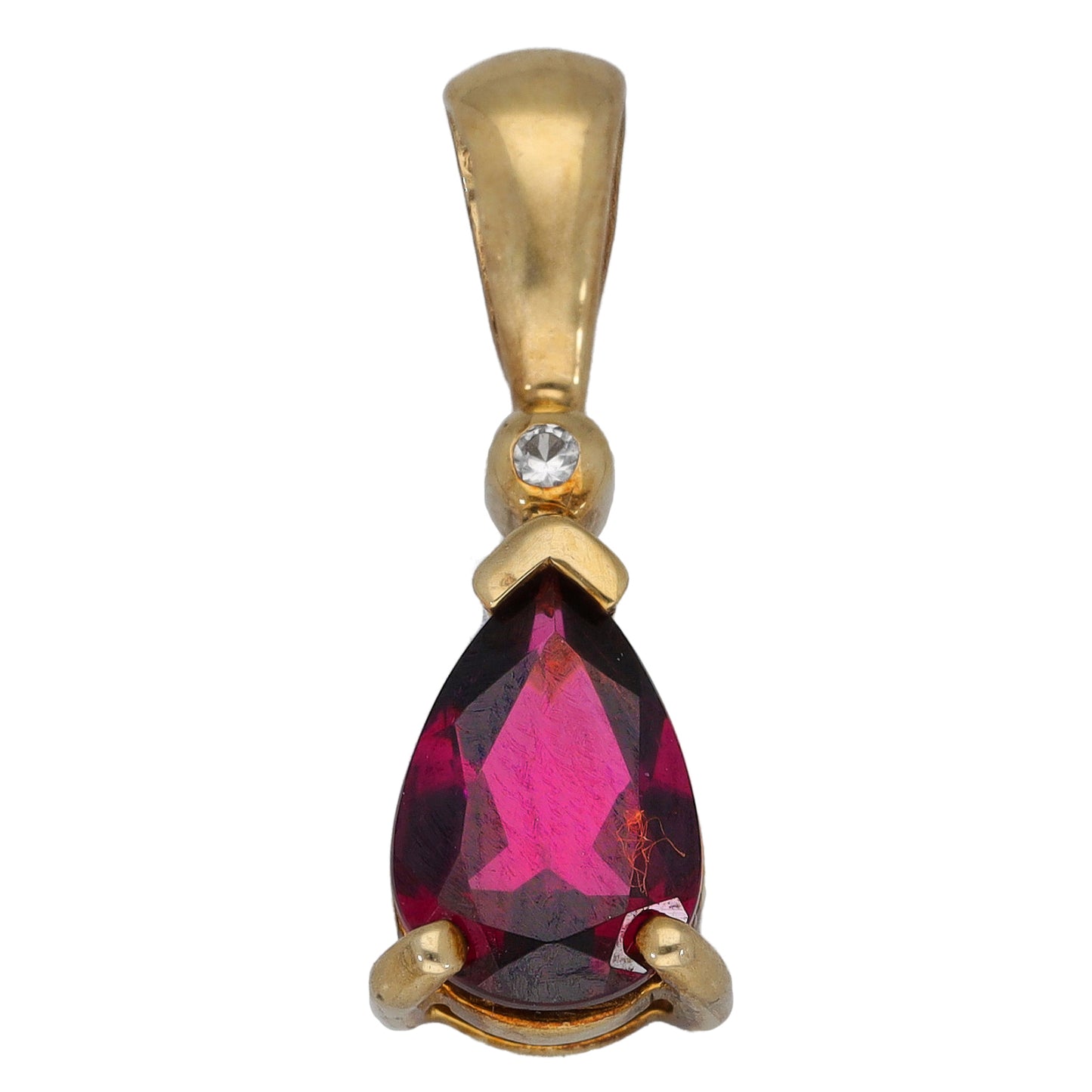 9ct Gold Garnet & Sapphire Dress/Cocktail Pendant