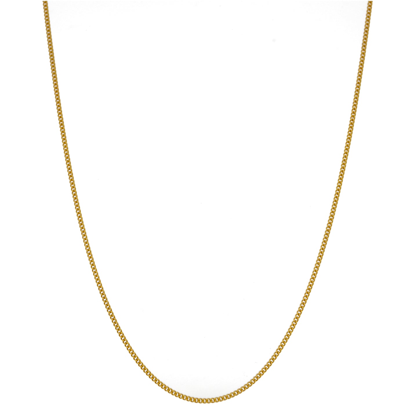 22ct Gold Curb Chain 18"
