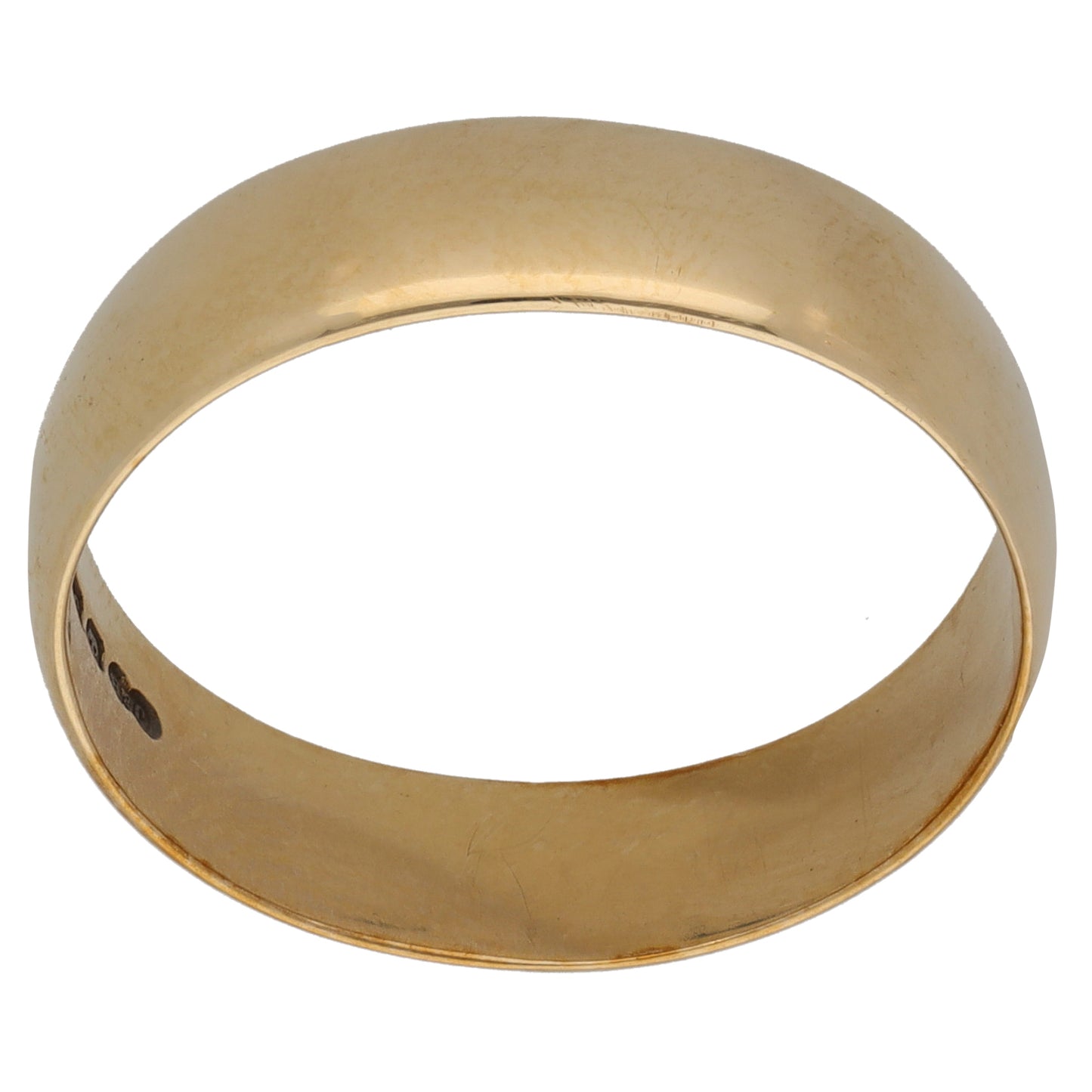 9ct Gold Plain Wedding Ring Size S
