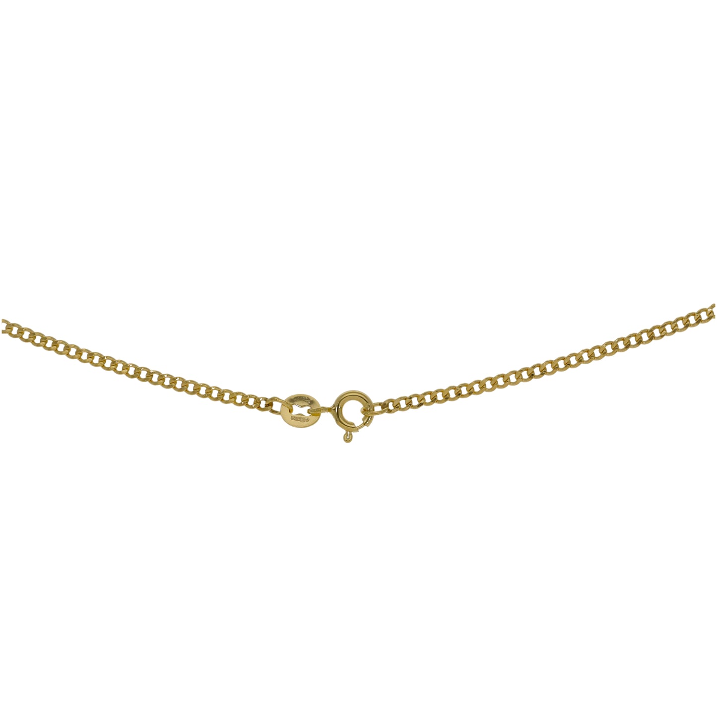 New 9ct Gold Curb Chain 16"