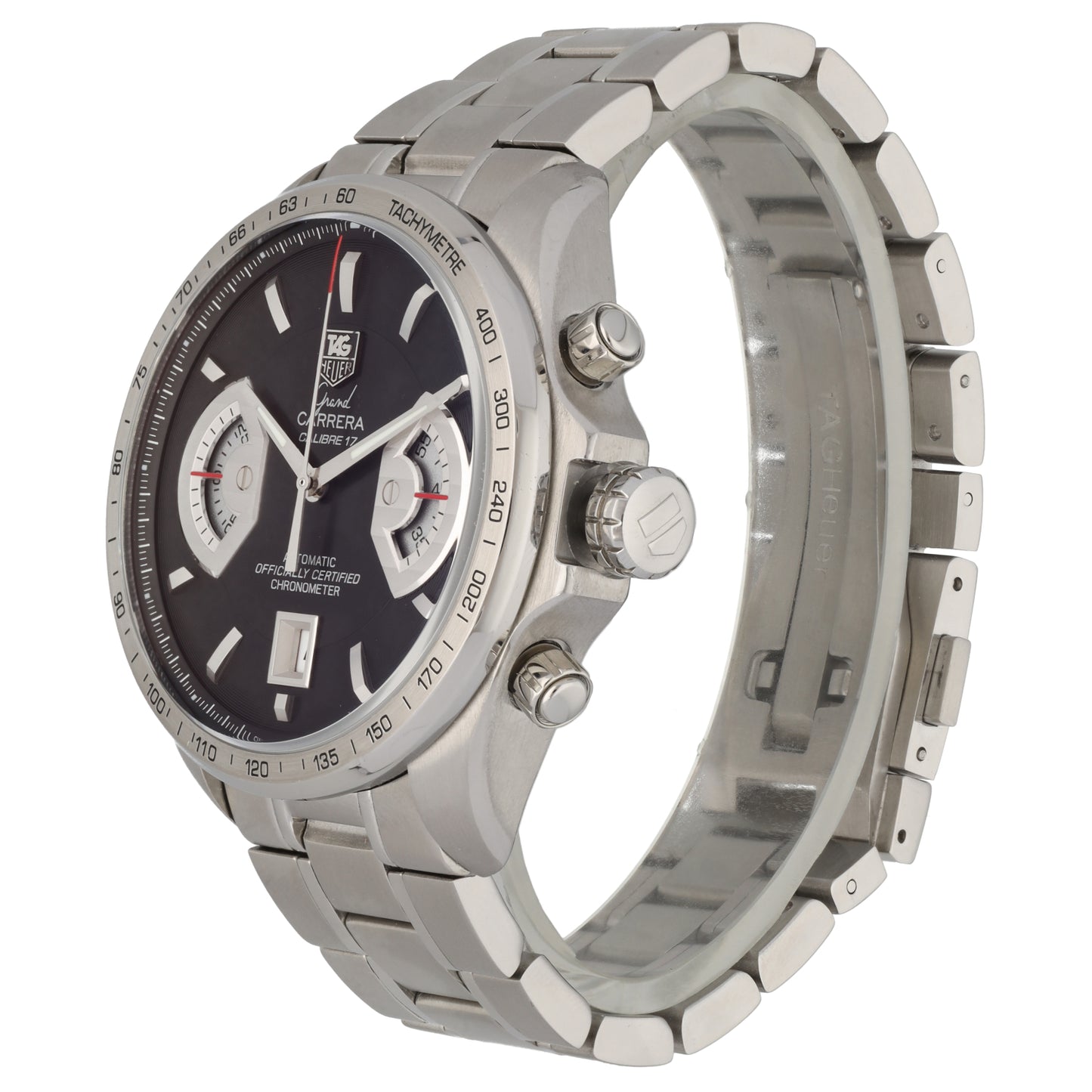 Tag Heuer Grand Carrera CAV511A 43mm Stainless Steel Watch