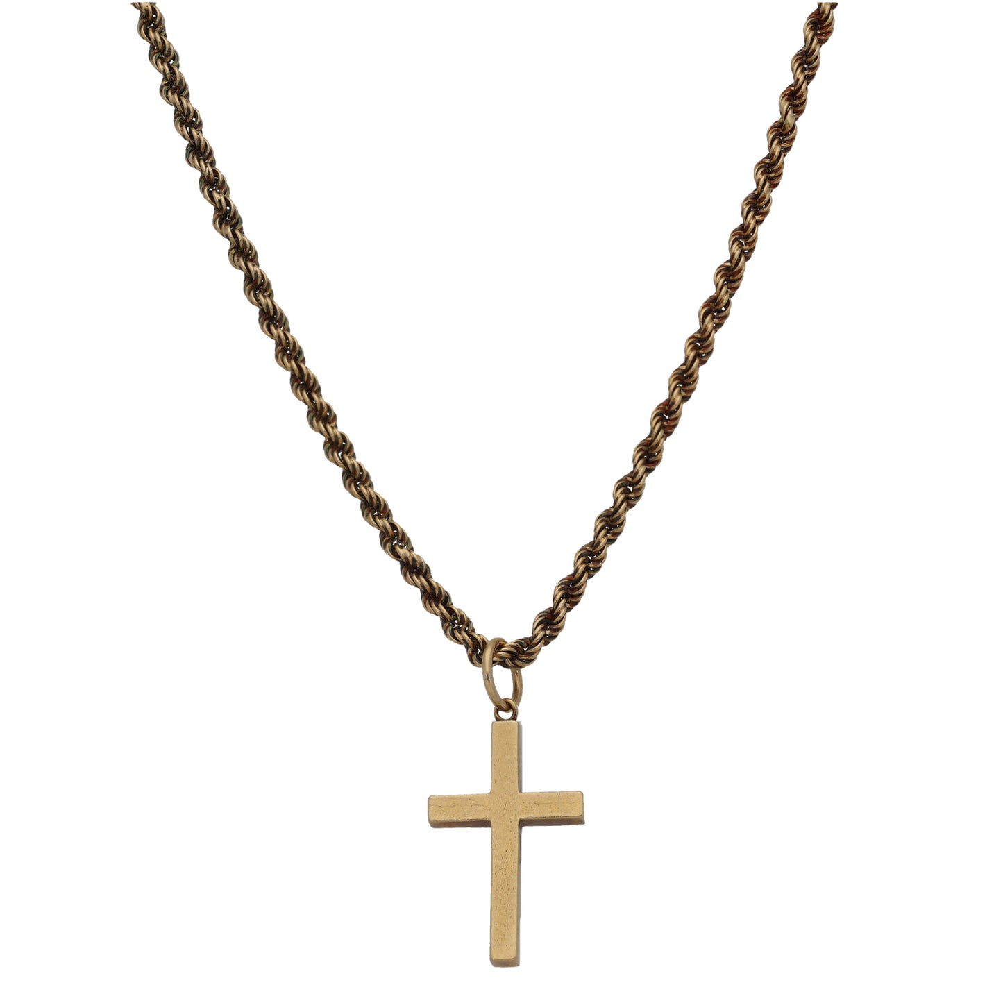 9ct Gold Cross Pendant With Chain