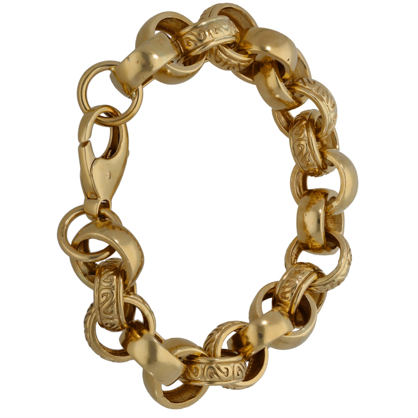 9ct Gold Belcher Bracelet