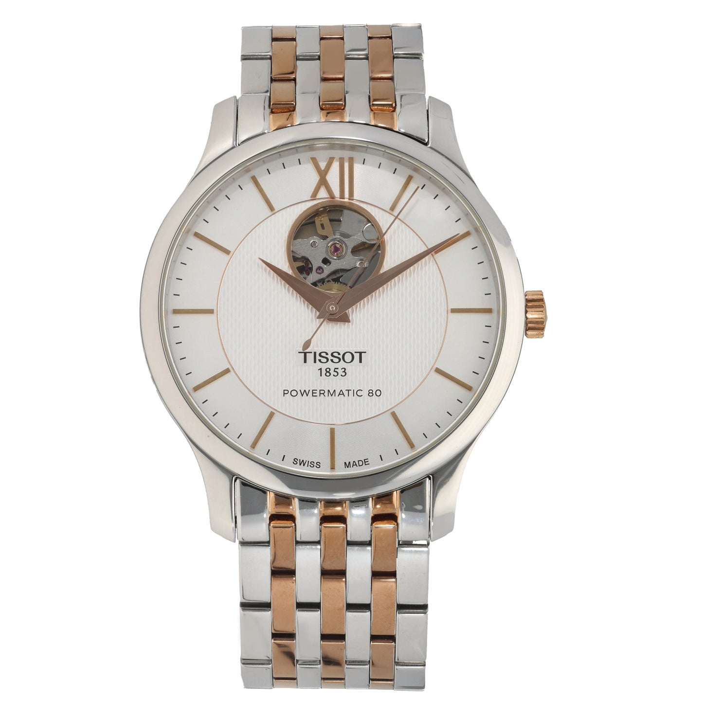 Tissot Tradition Open Heart T063907A 40mm Bi-Colour Watch