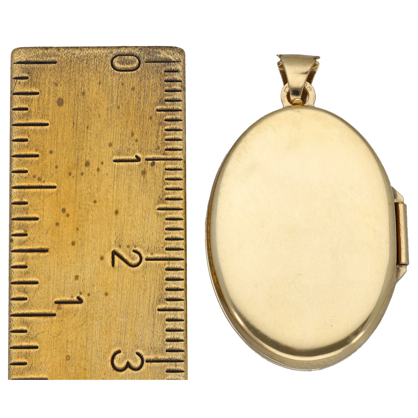 9ct Gold Patterned Locket Pendant