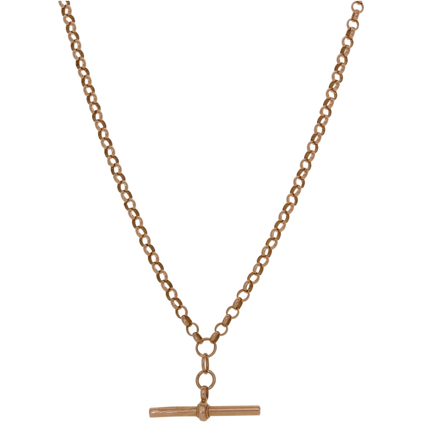 9ct Rose Gold Belcher Chain 20"