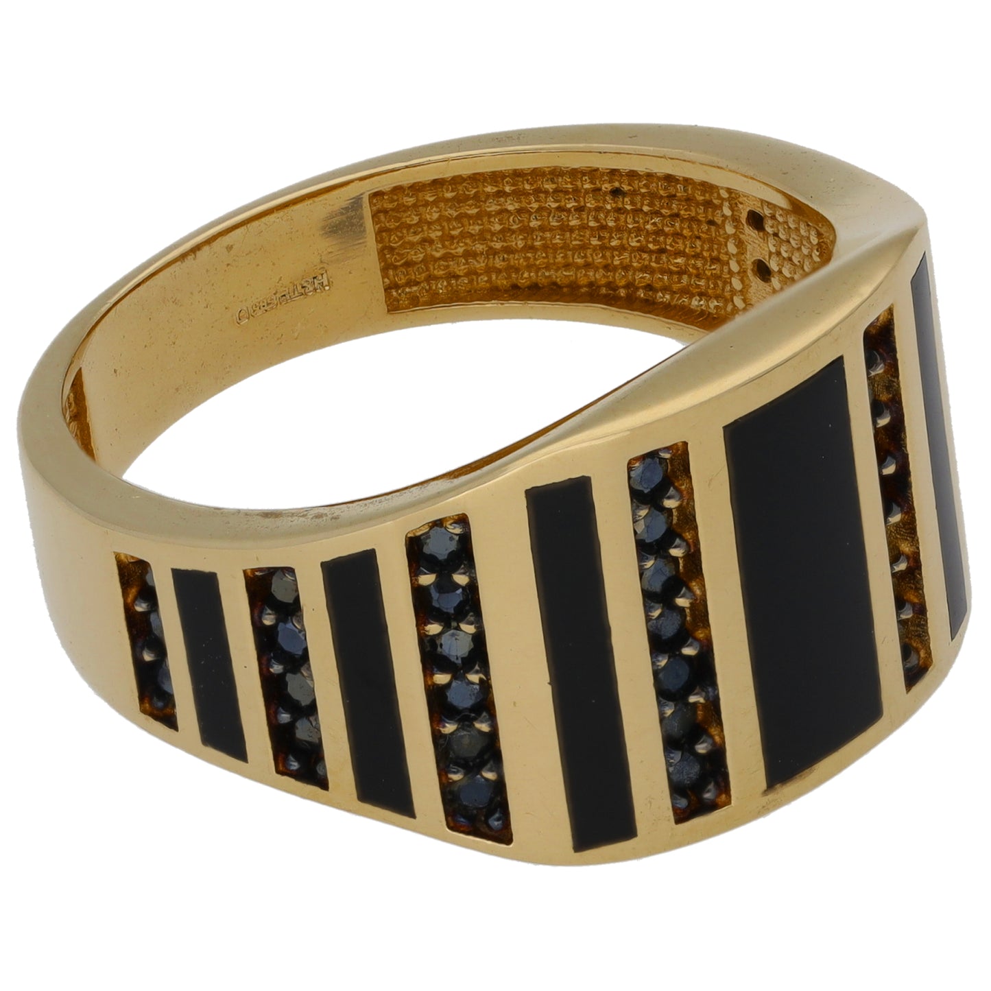 14ct Gold Imitation Alternative Ring Size T