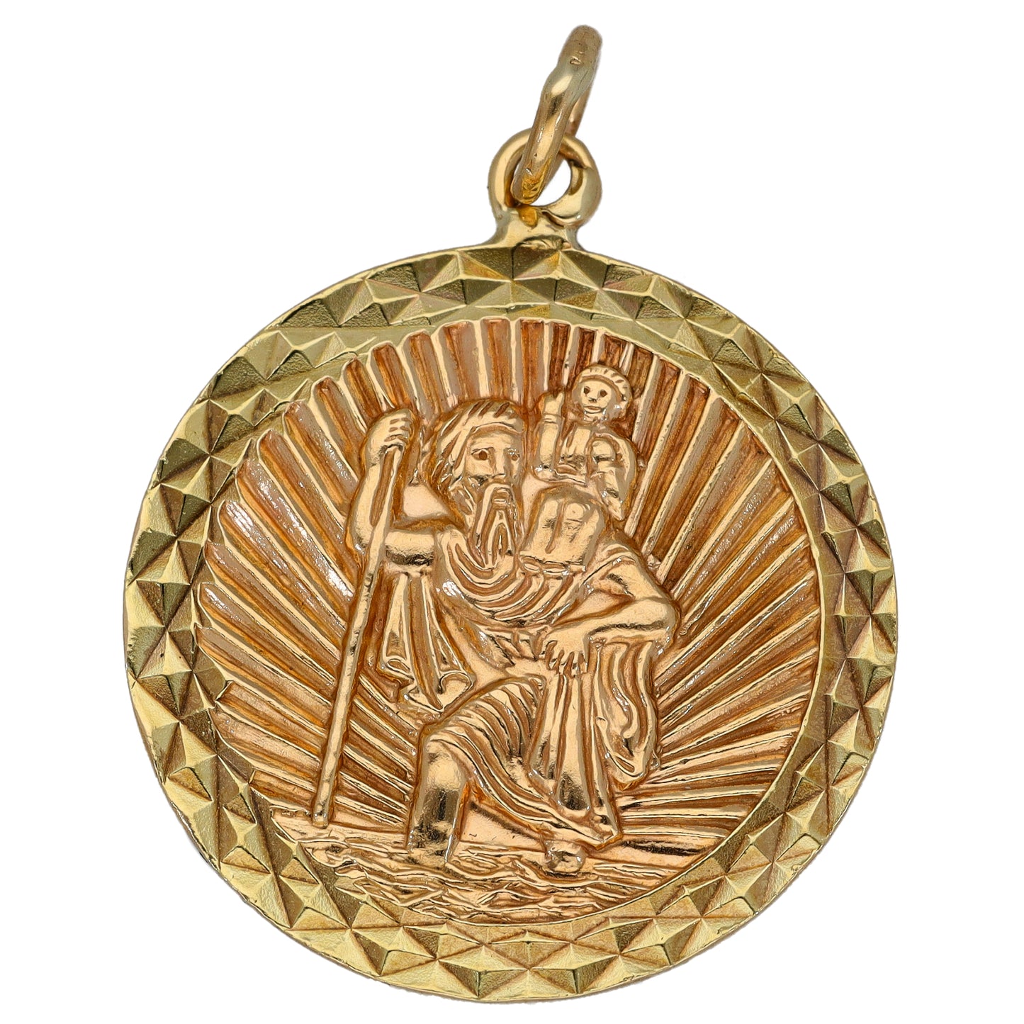 9ct Gold St Christopher Pendant