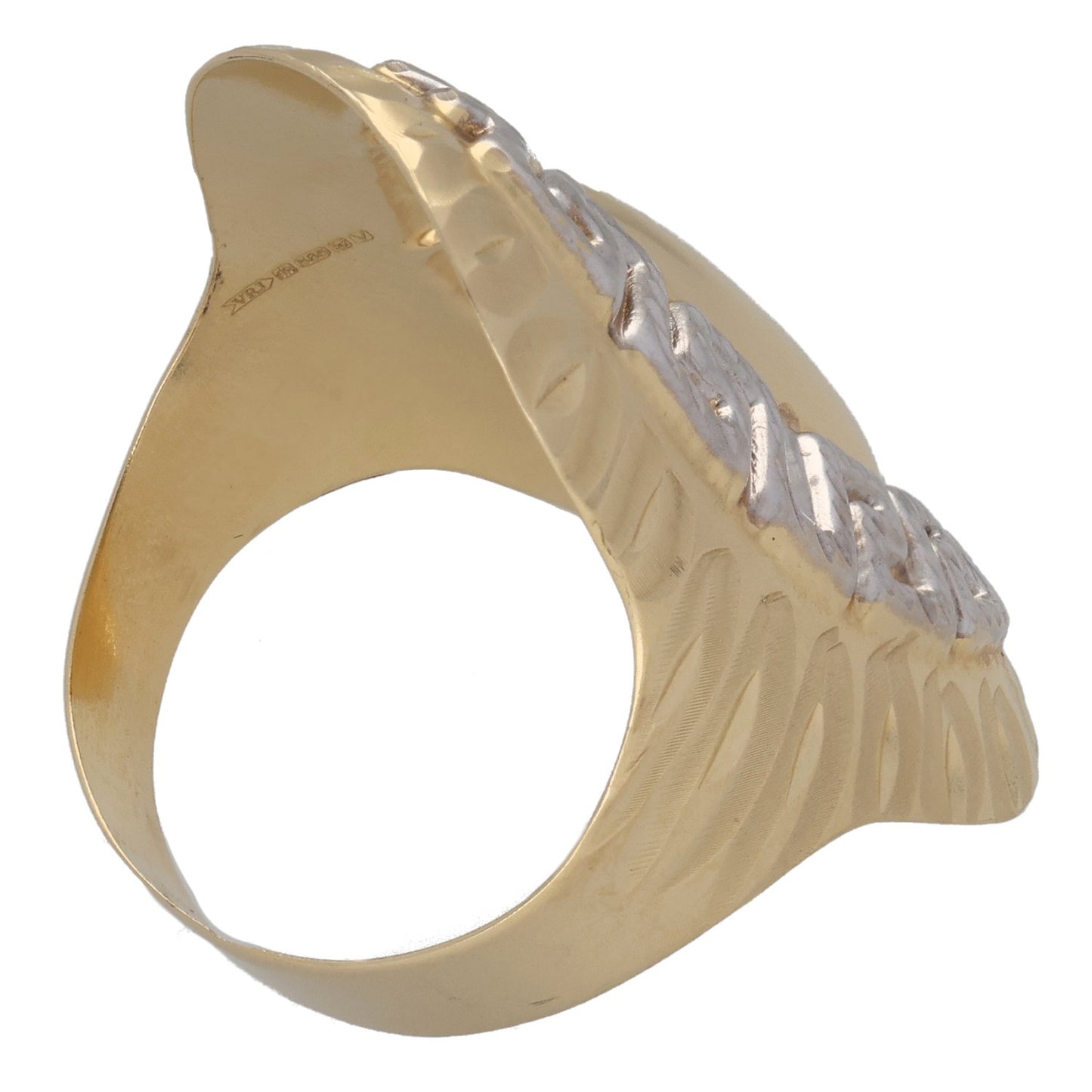 14ct Bicolour Gold Alternative Ring Size N