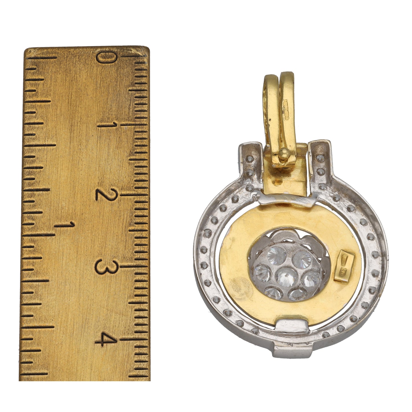 18ct Gold Cubic Zirconia Alternative Pendant