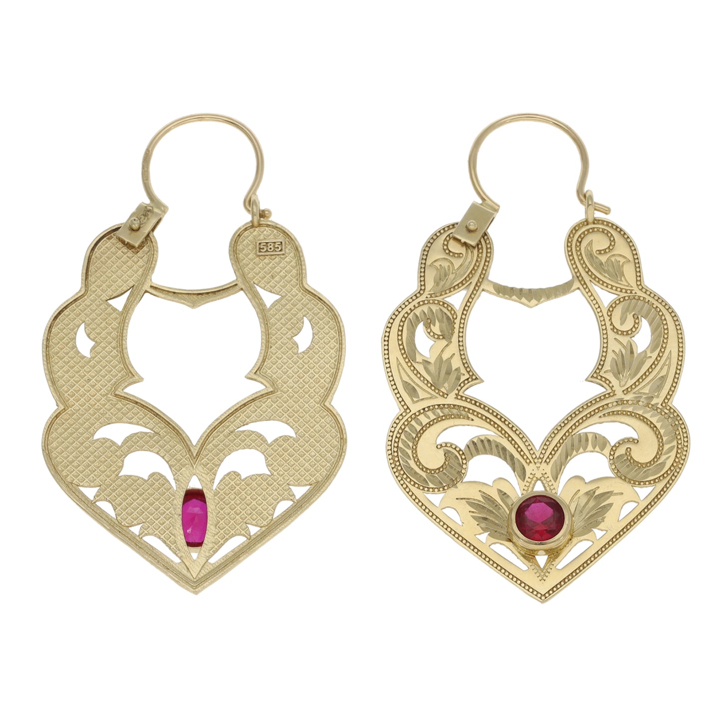 14ct Gold Imitation Gems Dress/Cocktail Earrings
