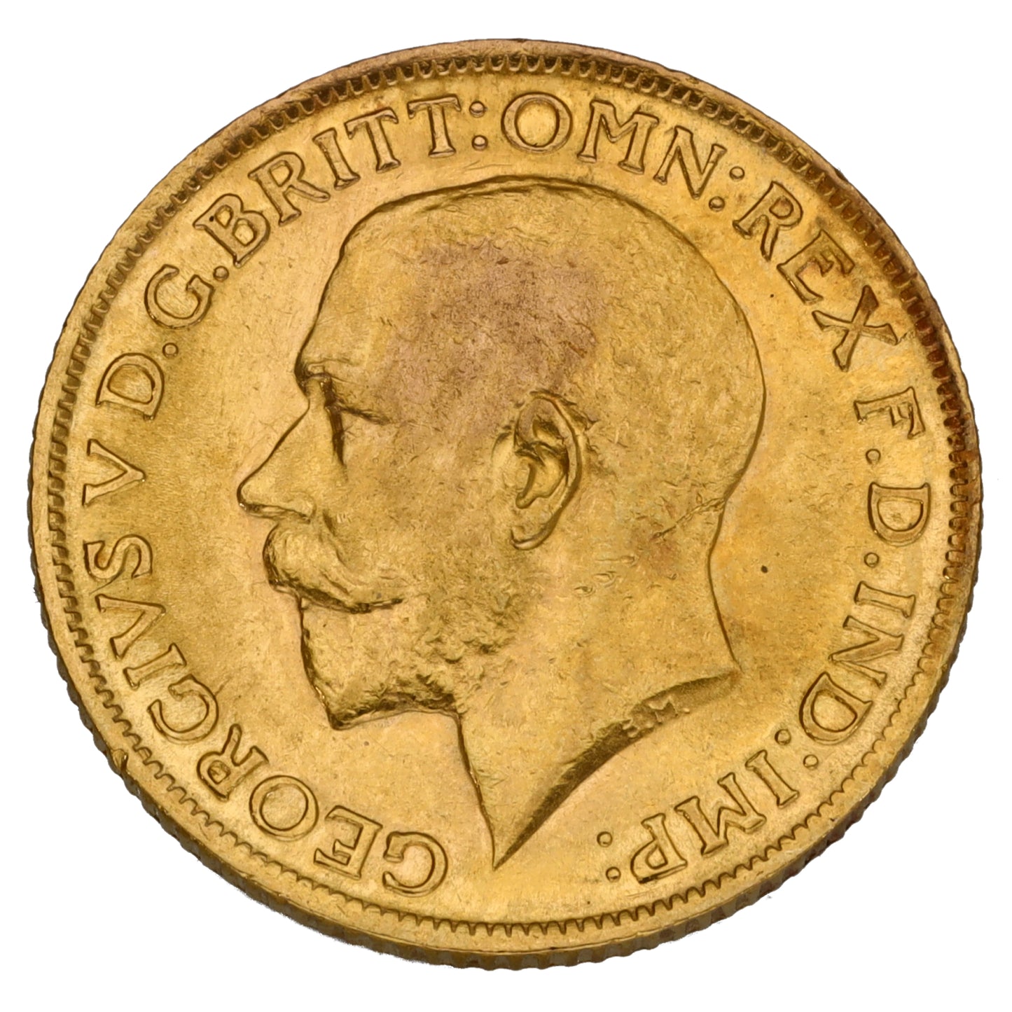 22ct Gold King George V Full Sovereign Coin 1914