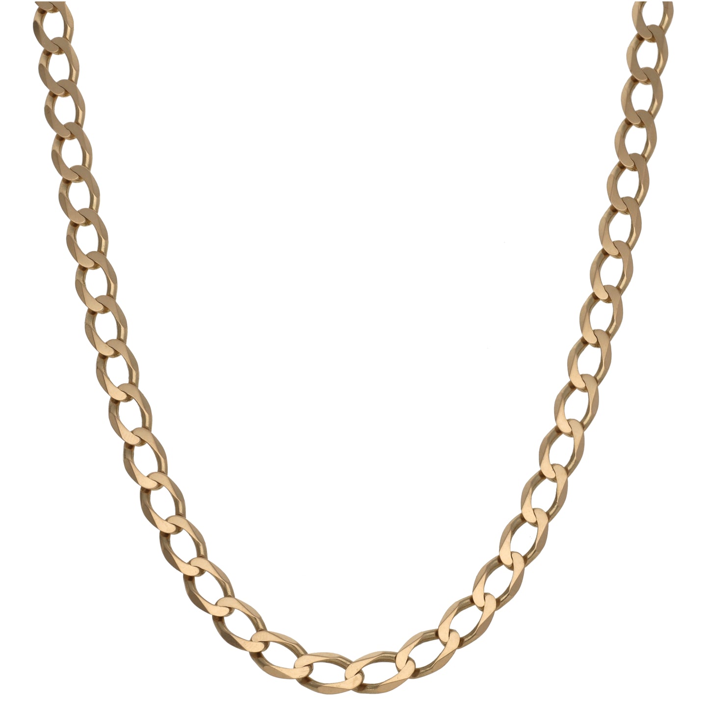 9ct Gold Curb Chain 26"