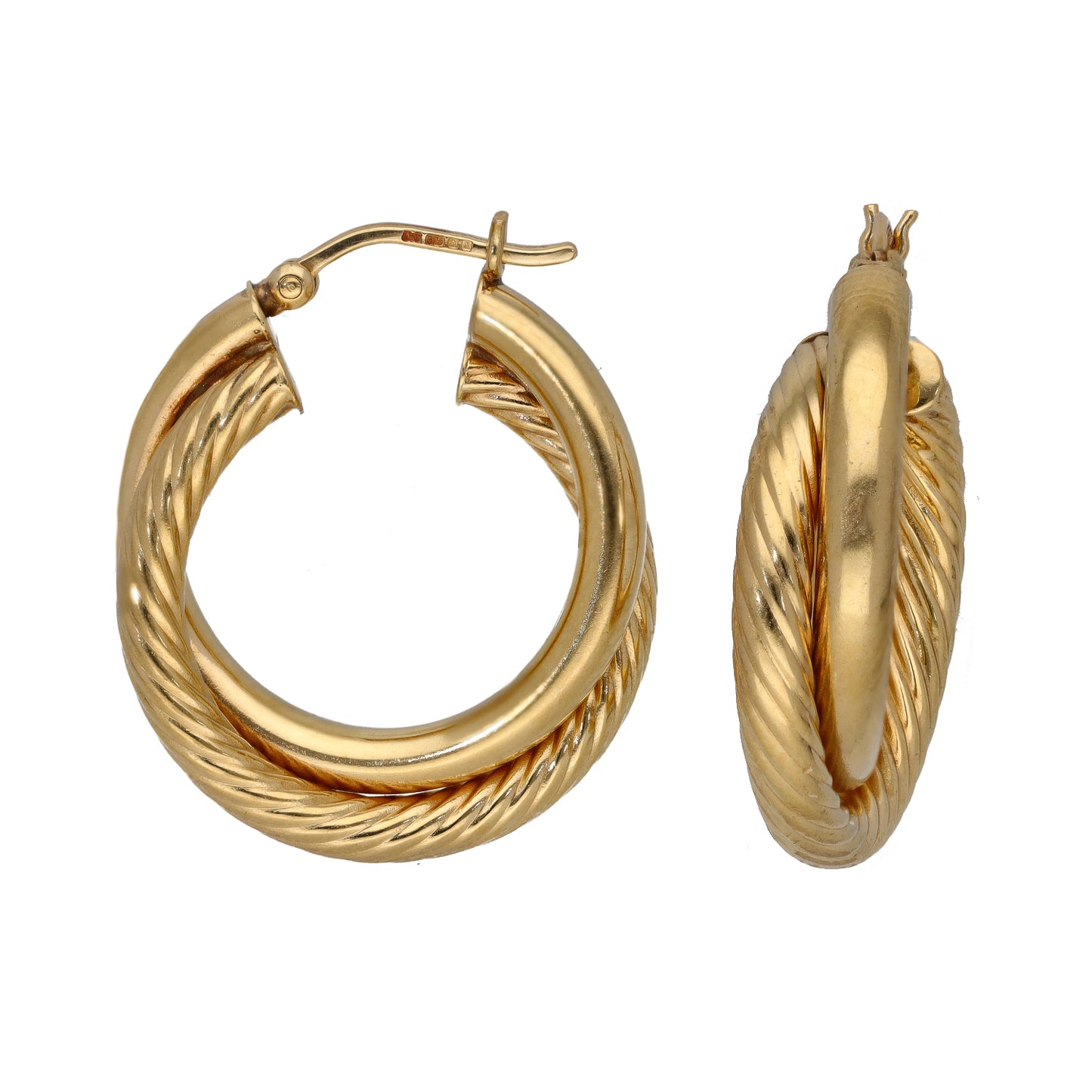 9ct Gold Creole Earrings