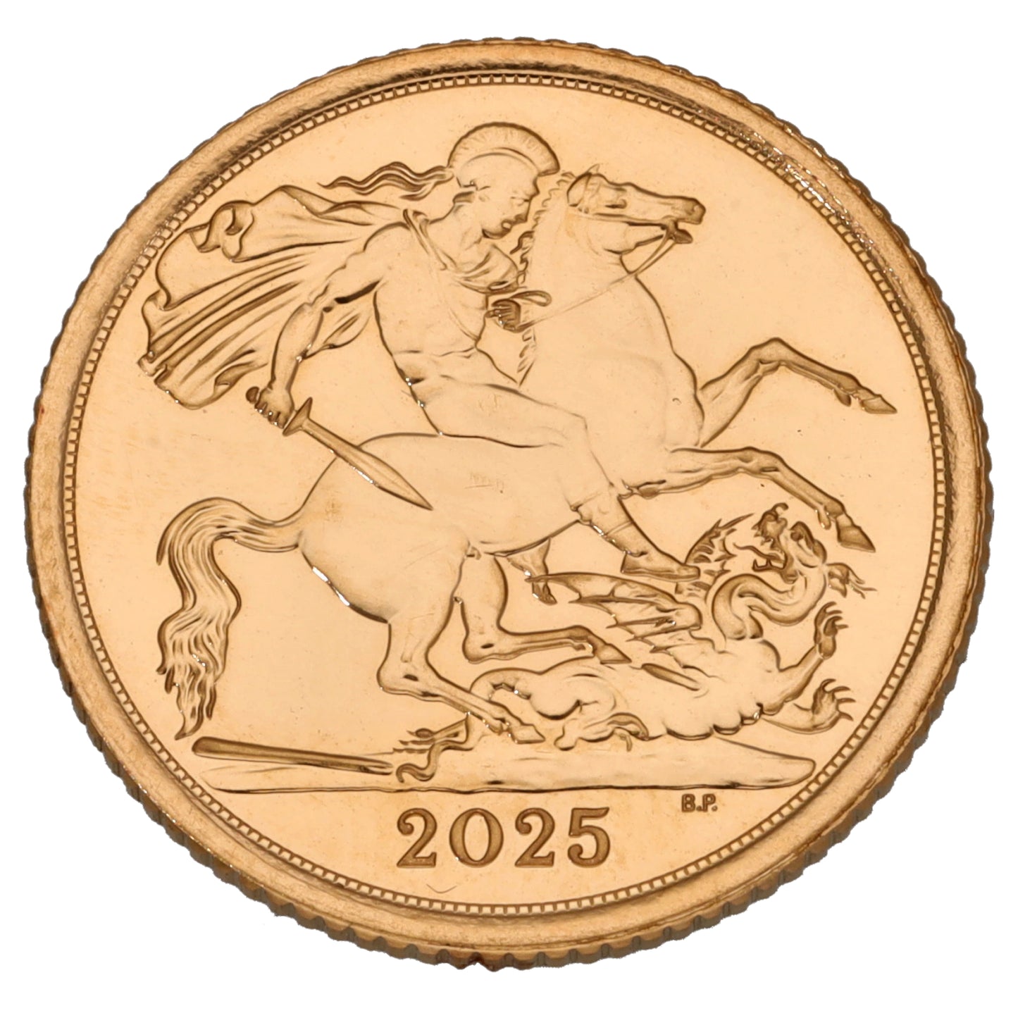 22ct Gold King Charles III Half Sovereign Coin 2025