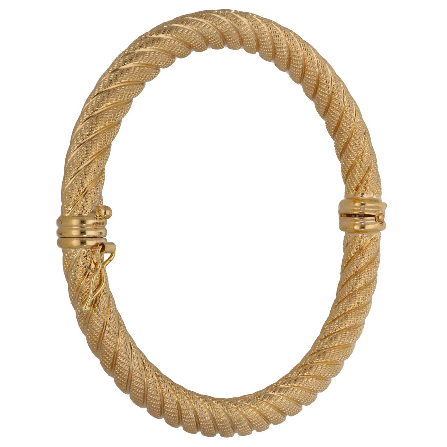 9ct Gold Hinged/Clasp Bangle