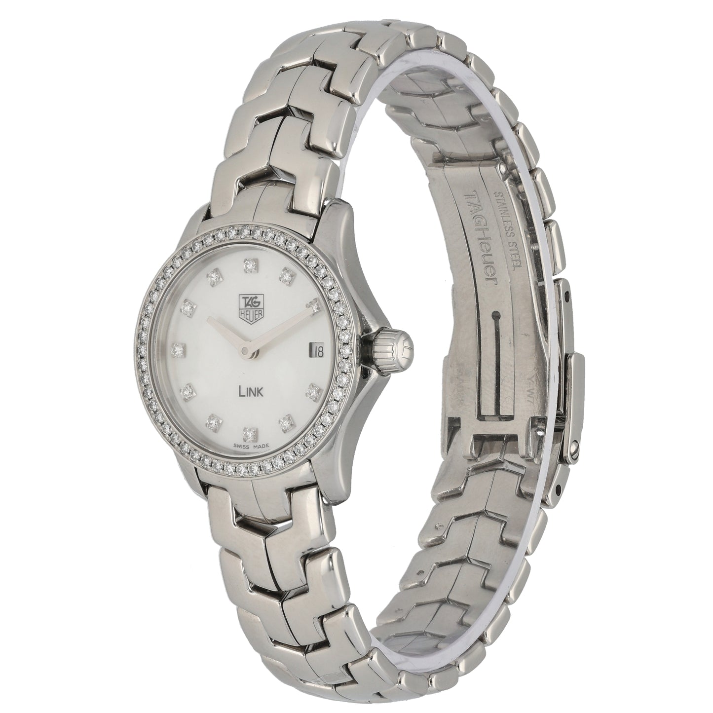 Tag Heuer Link WJF1417 24mm Stainless Steel Watch